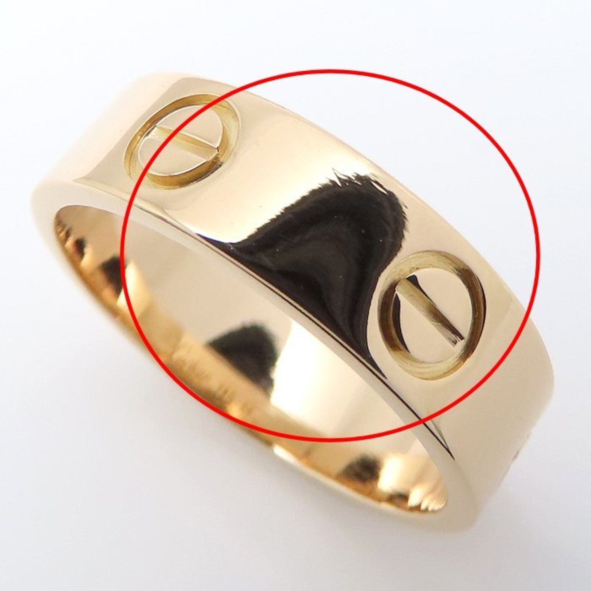 Cartier Love Pink Gold (18K) Band Ring (Pre-Owned)