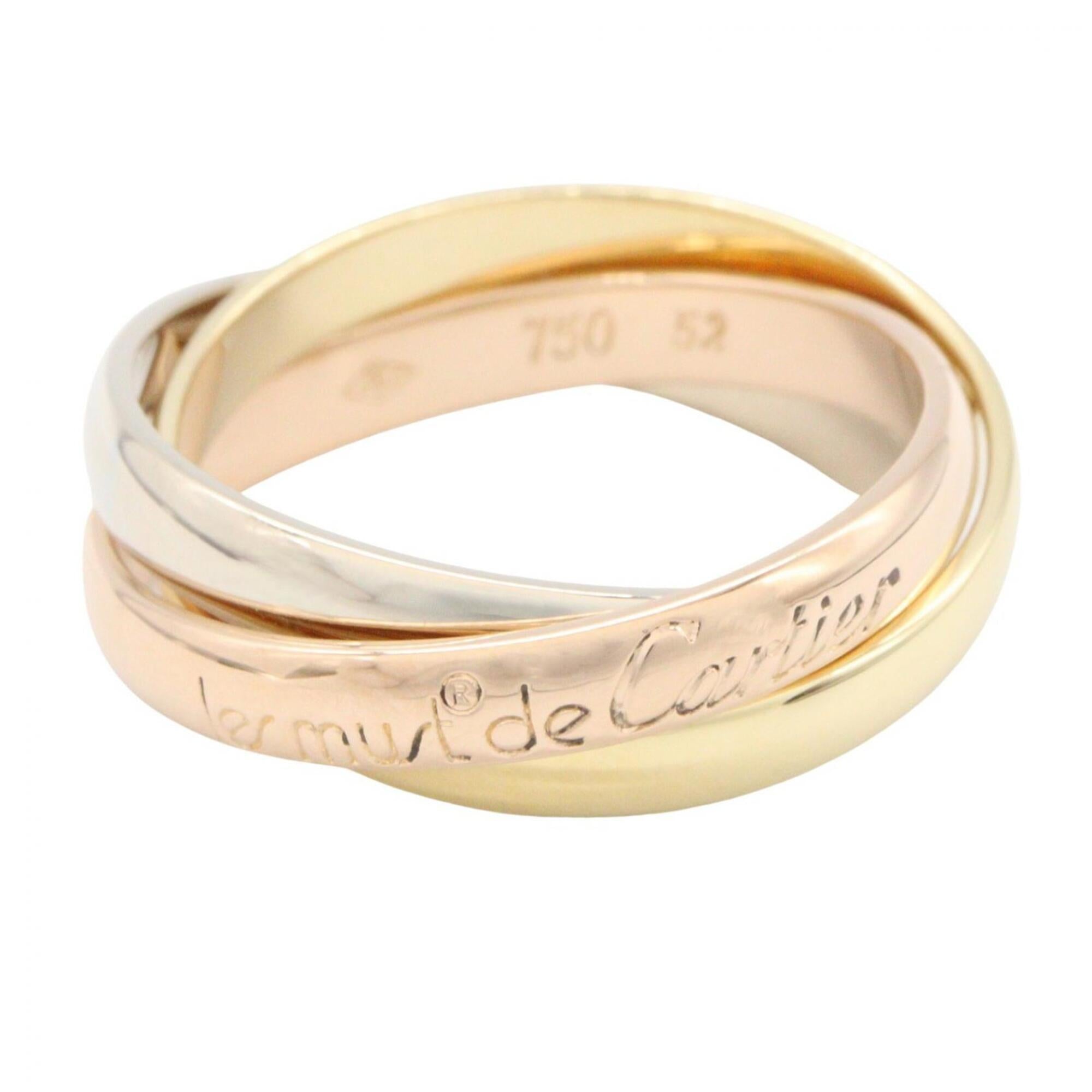 Cartier Pink Gold White Gold Yellow Gold Yellow Gold (18K) Pink Gold (18K) White Gold (18K) Band Ring (Pre-Owned)
