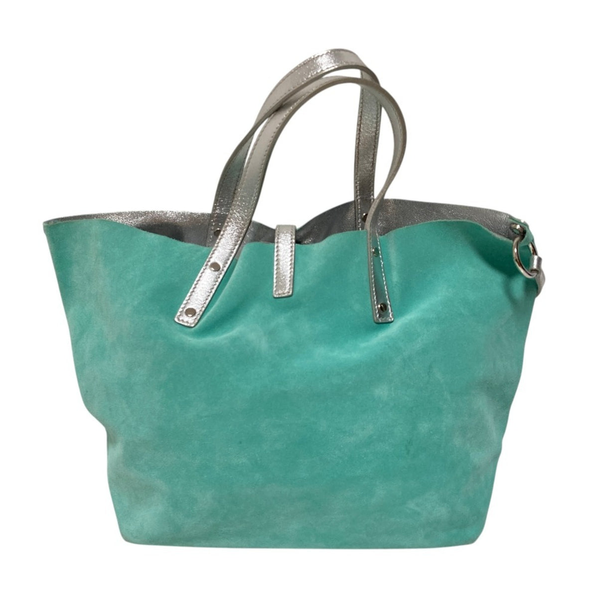 Tiffany Blue Leather Tote Bag (Pre-Owned)