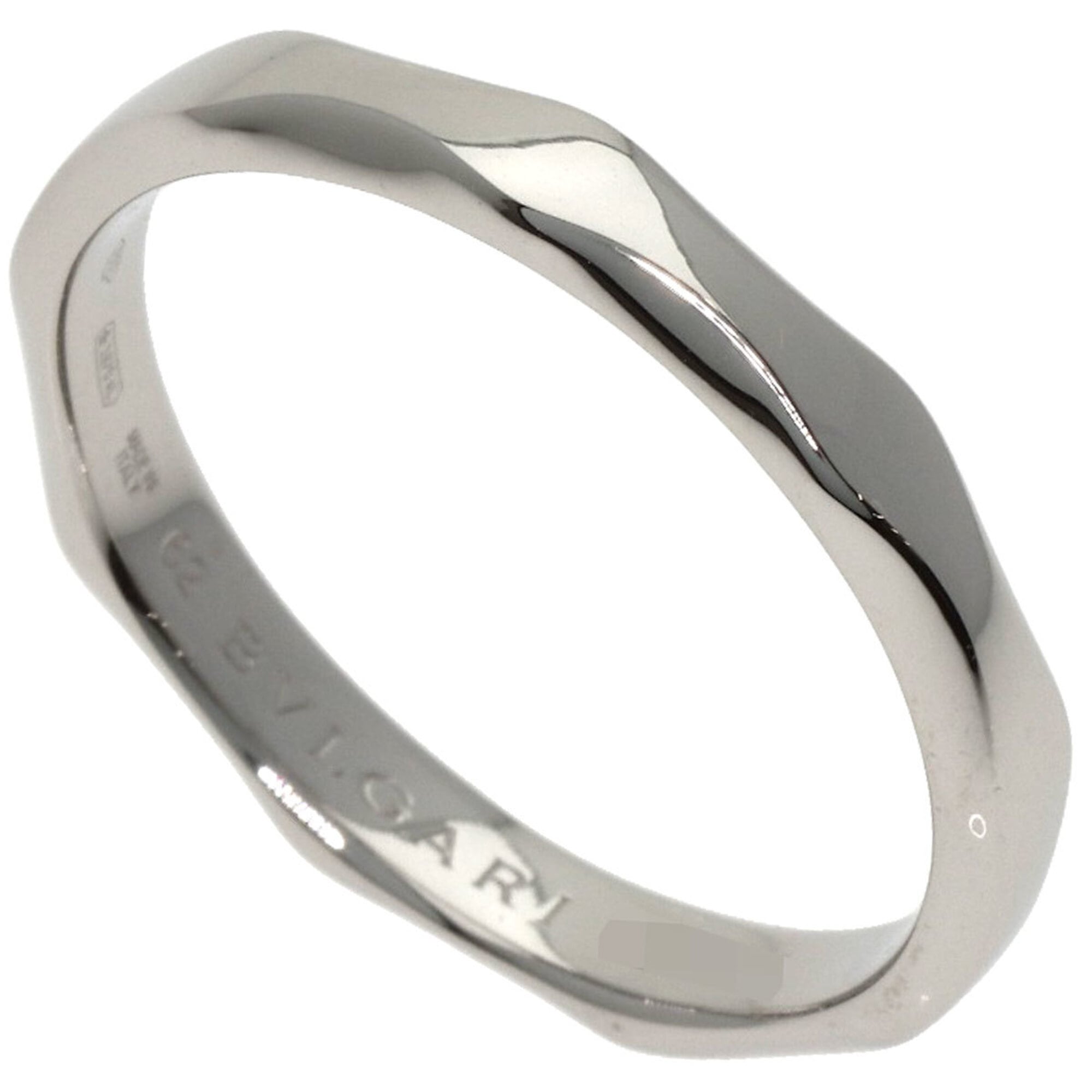 Bvlgari Platinum Platinum 950 Band Ring (Pre-Owned)