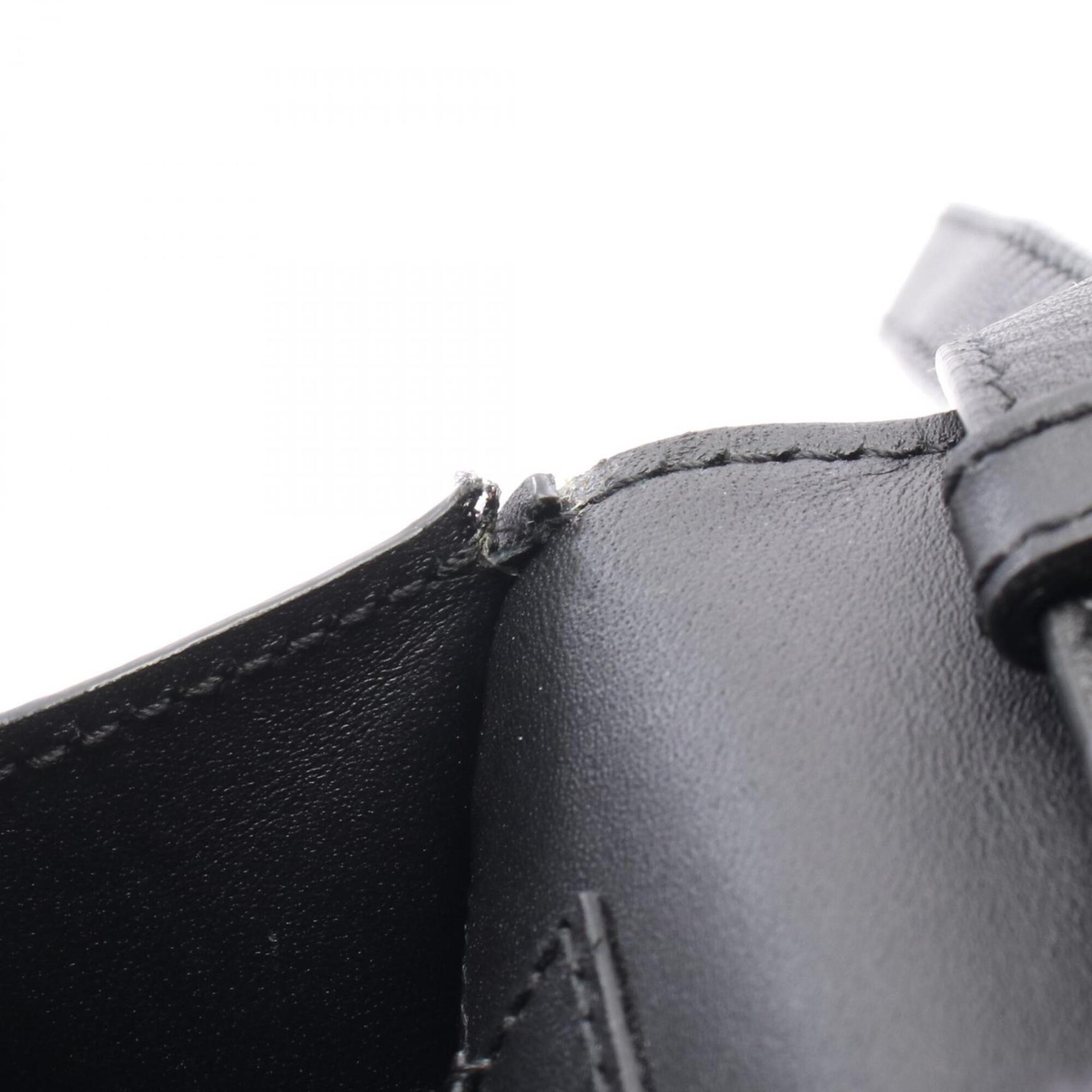 Gucci Black Blue Red Color Coated Canvas Leather Handbag Shoulder Bag (Pre-Owned)
