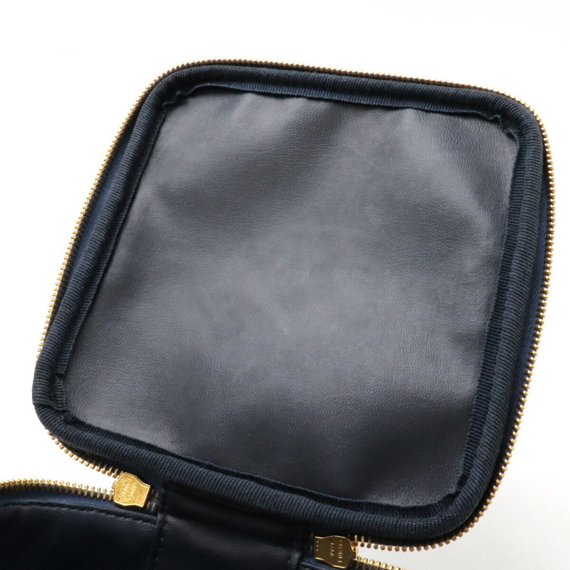 Chanel Blue Denim Handbag Vanity Bag (Pre-Owned)