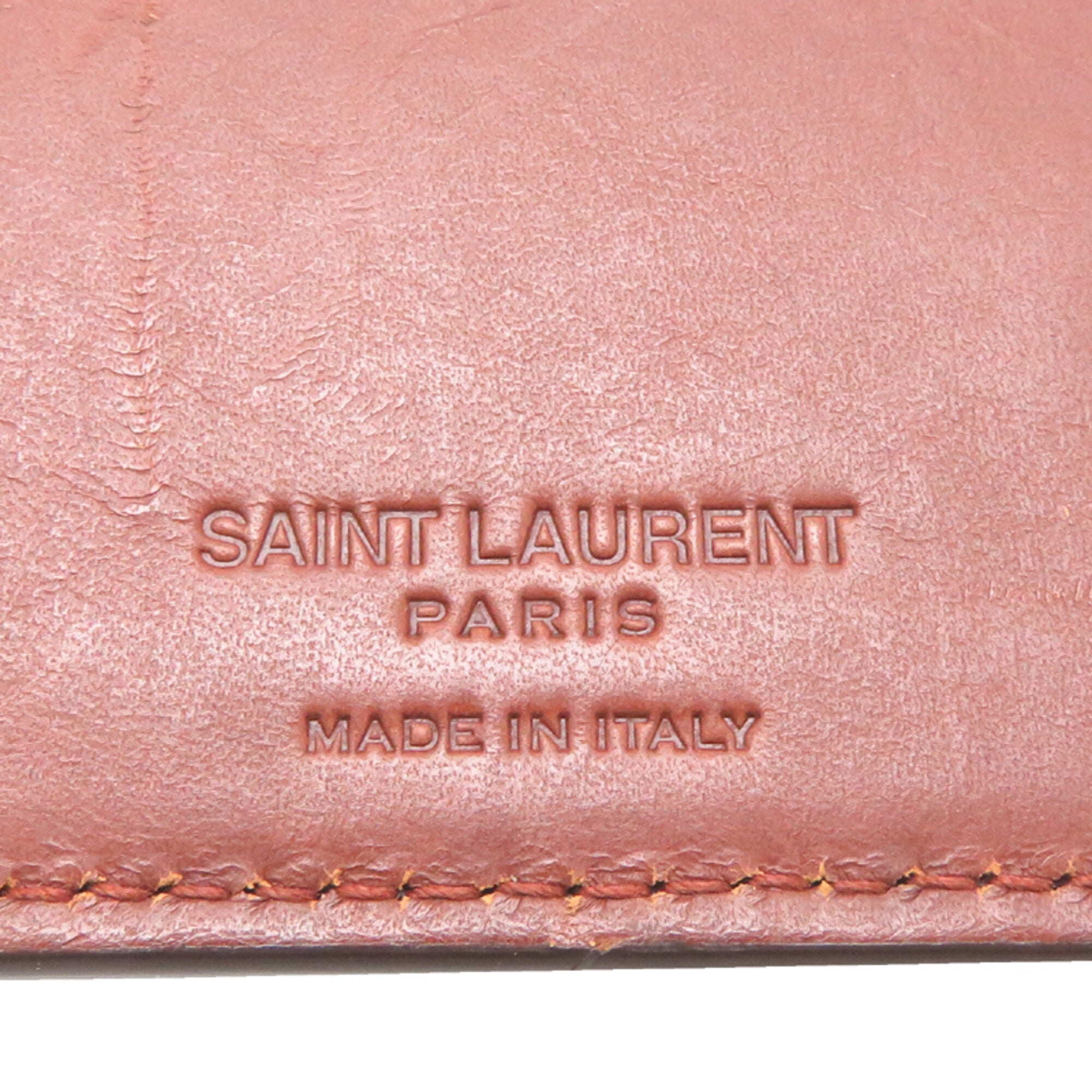 Saint Laurent Brown Pvc Leather Money Clip (Pre-Owned)