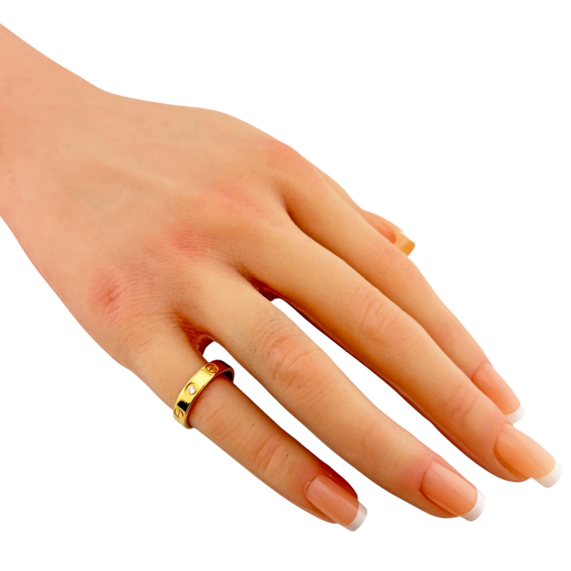 Cartier Love Gold Yellow Gold (18K) Band Ring (Pre-Owned)