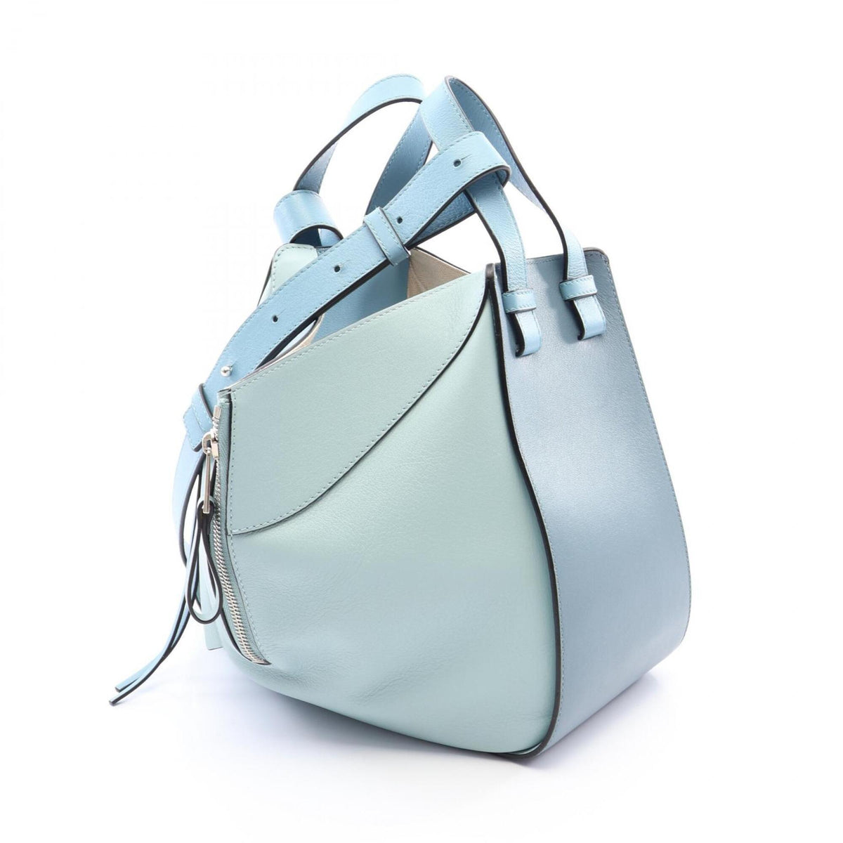 Loewe Blue Leather Handbag (Pre-Owned)