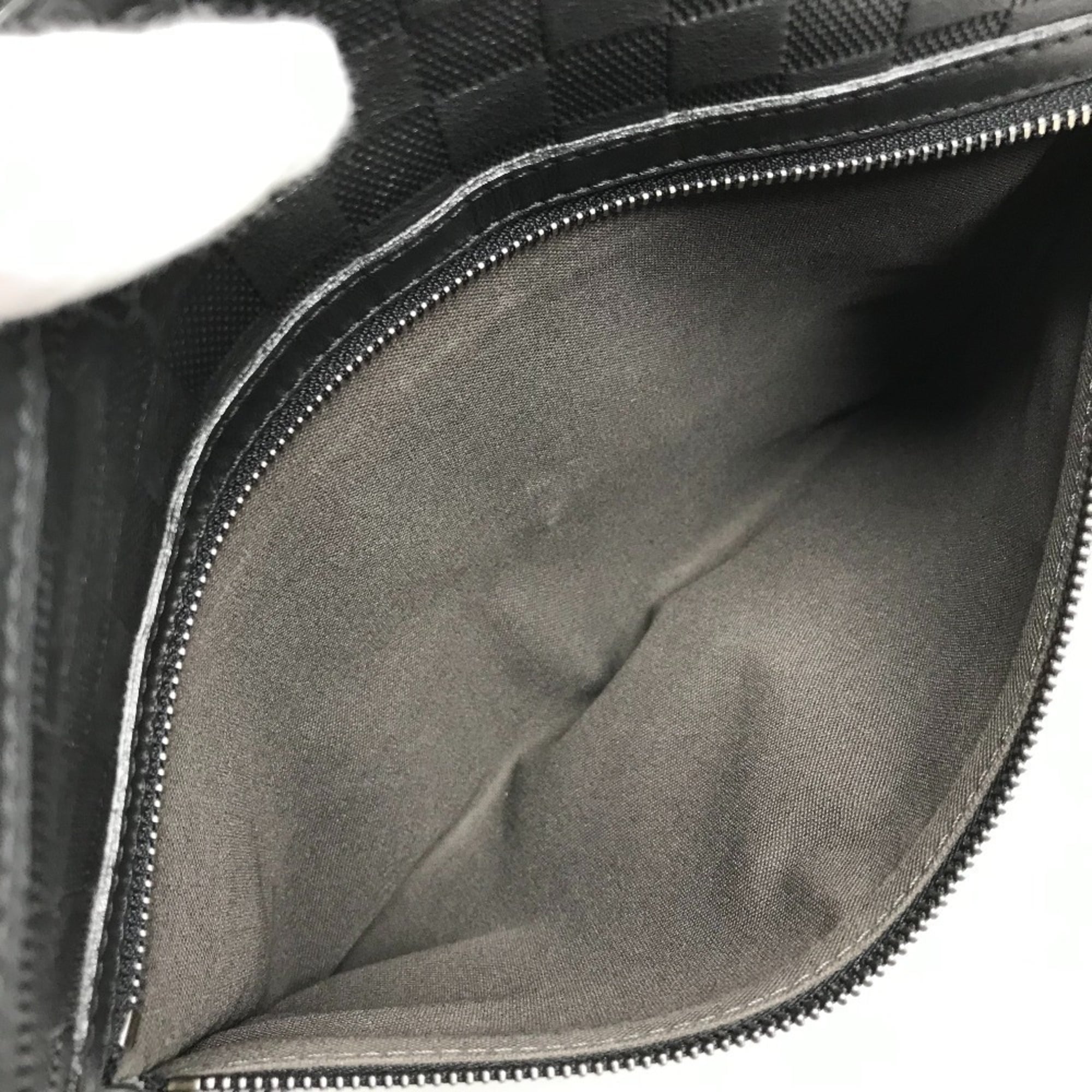 Louis Vuitton Black Onyx Damier Infini Leather Messenger Bag Shoulder Bag (Pre-Owned)