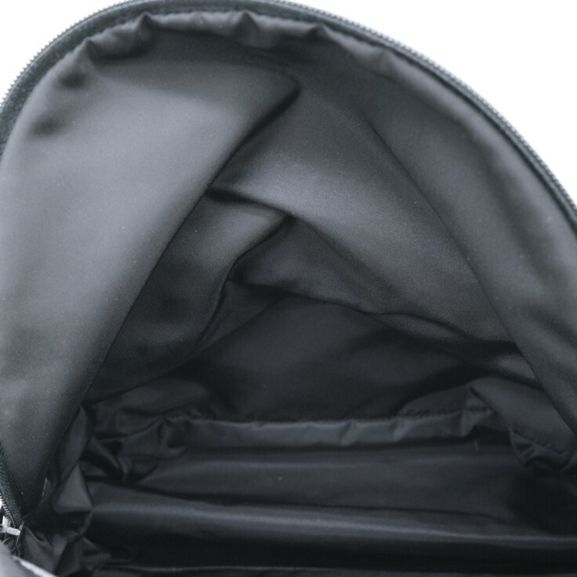 Prada Black Blue Nylon Leather Backpack (Pre-Owned)