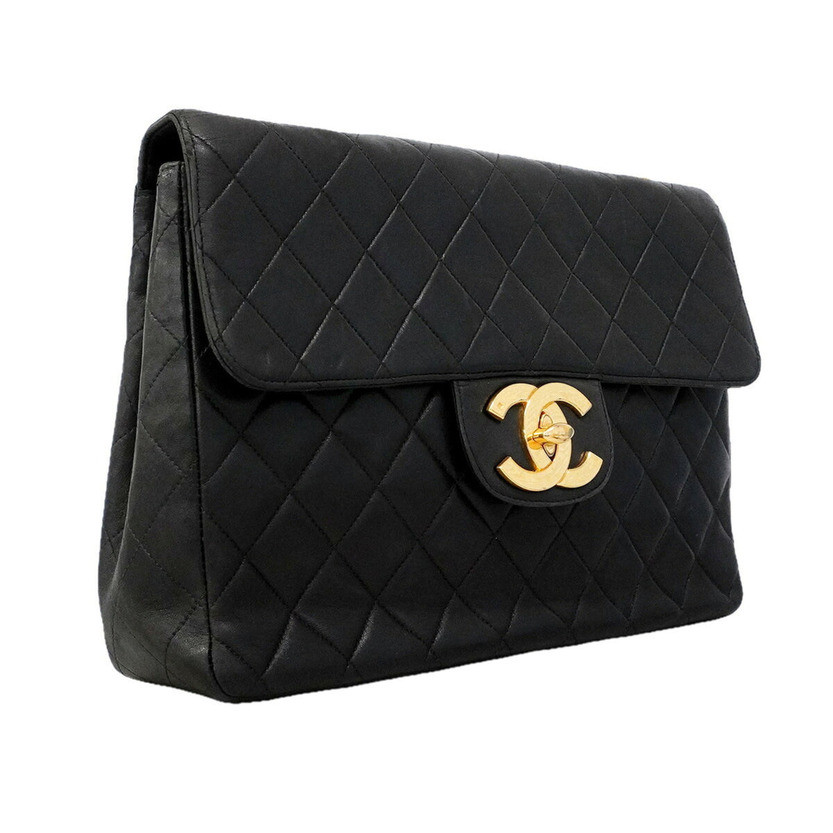 Chanel Black Leather Shoulder Bag (Pre-Owned)