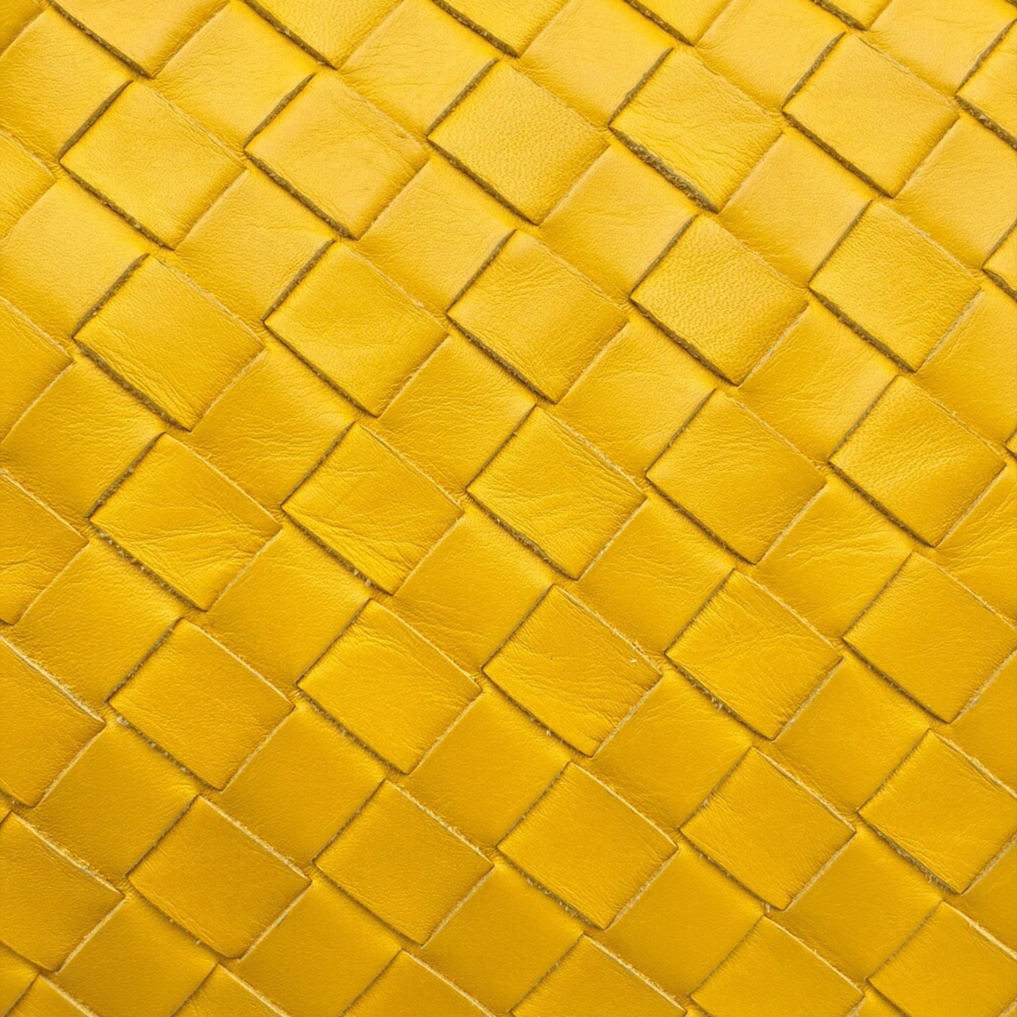 Bottega Veneta Yellow Leather Shoulder Bag (Pre-Owned)
