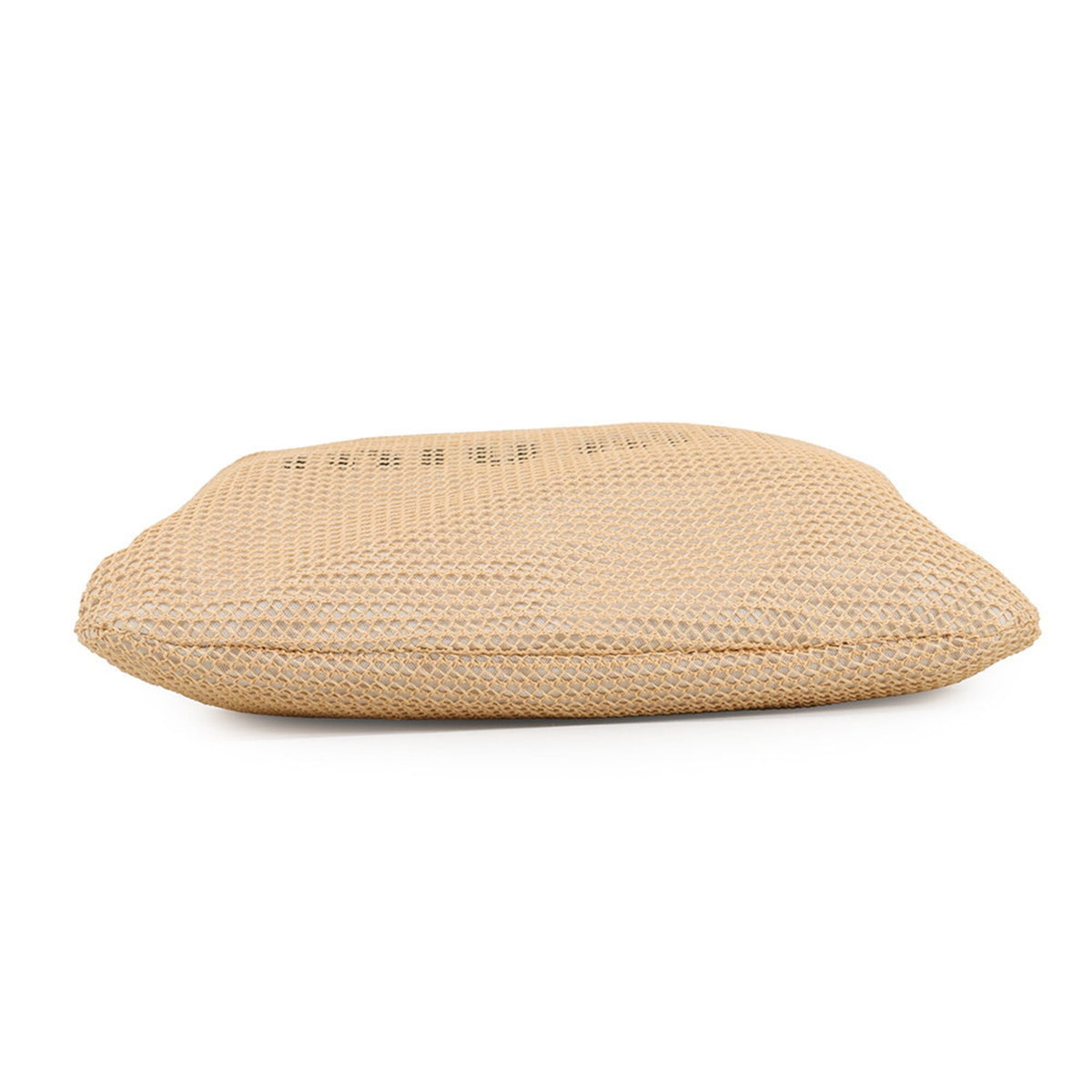 Miu Miu Beige Raffia Linen Handbag Pouch Tote Bag (Pre-Owned)
