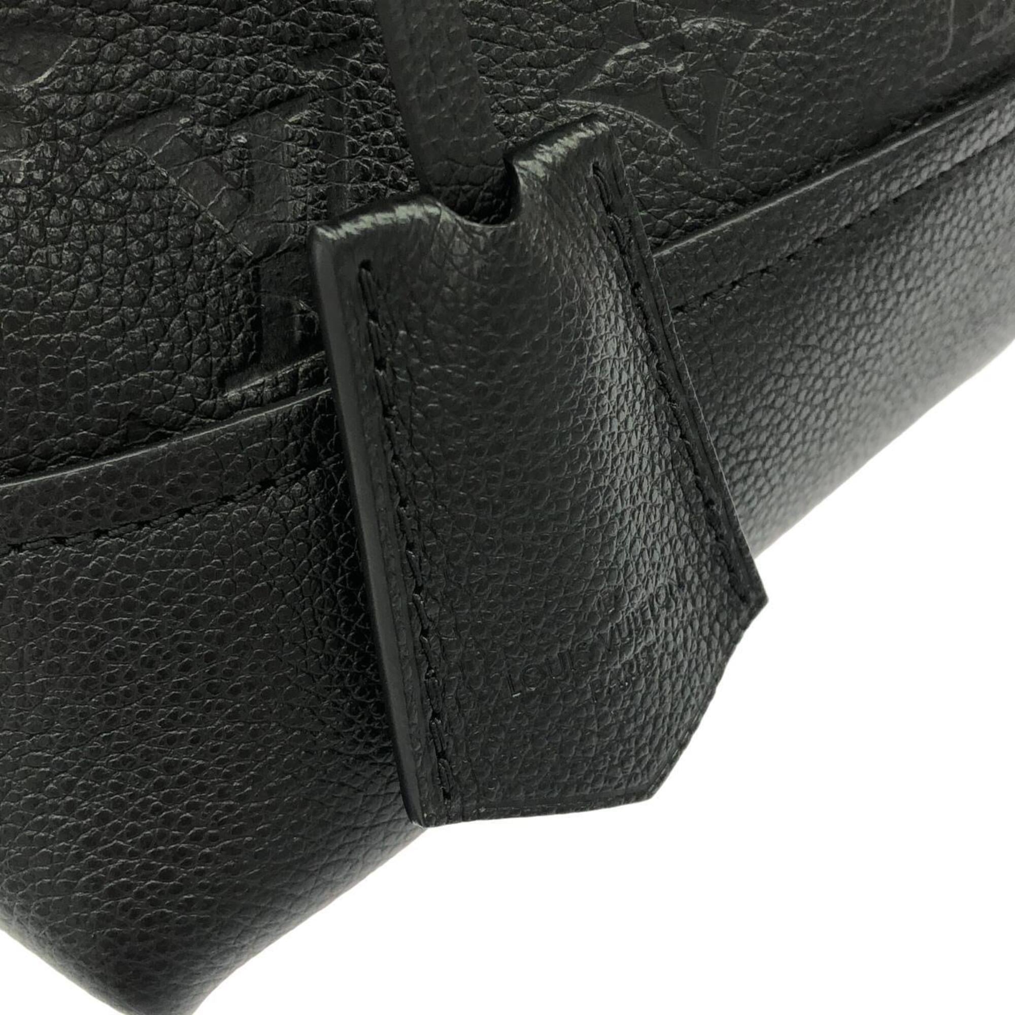 Louis Vuitton Black Leather Handbag (Pre-Owned)