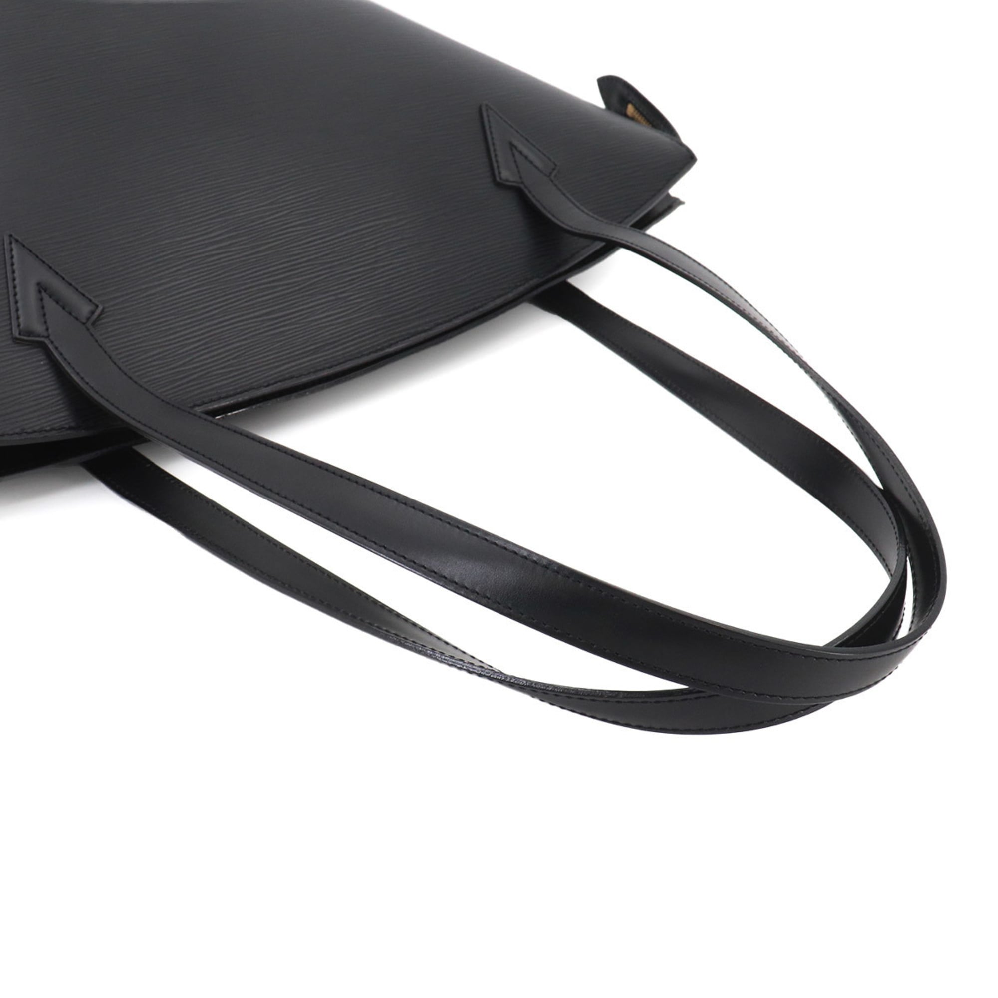 Louis Vuitton Black Noir Epi Leather Handbag Tote Bag (Pre-Owned)