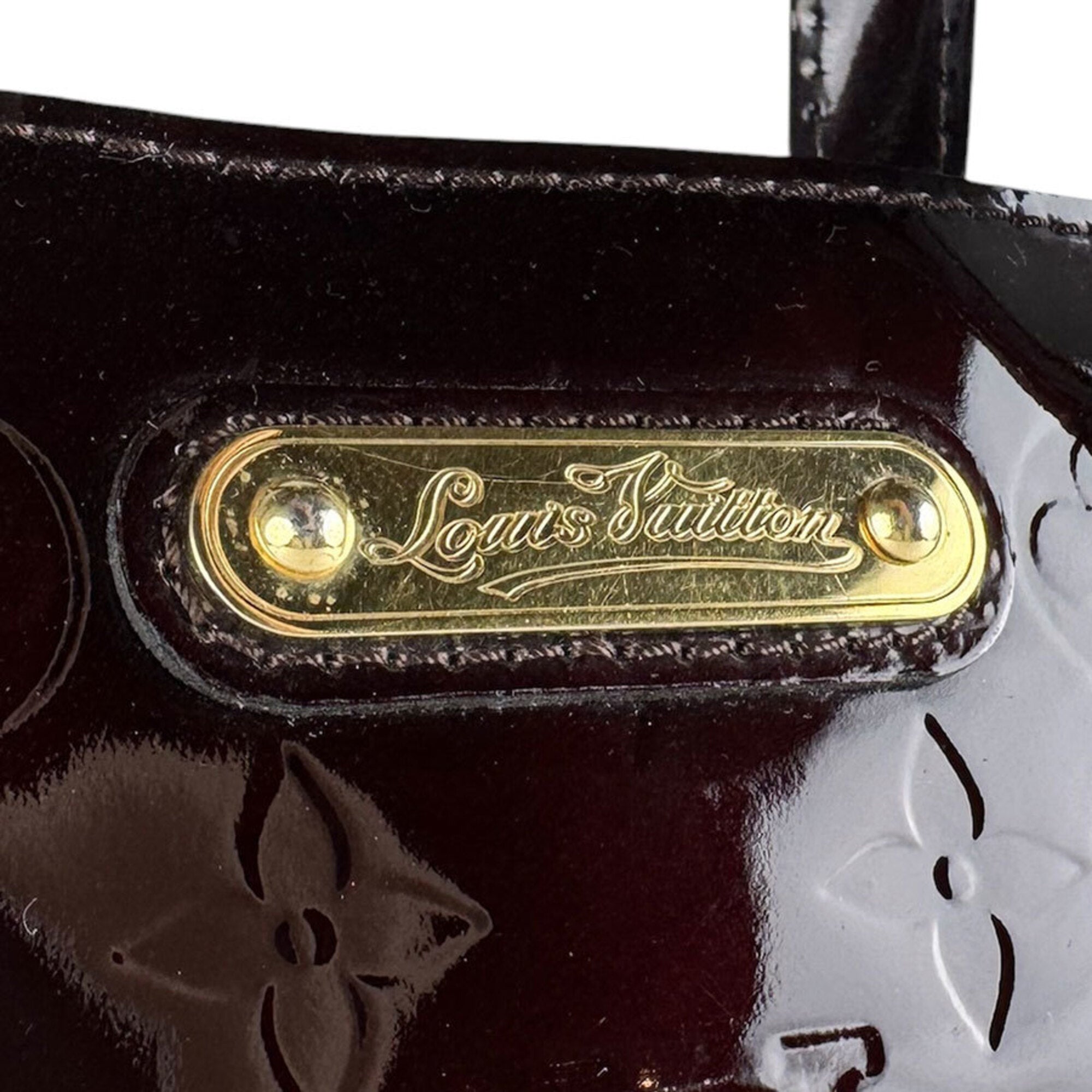 Louis Vuitton Amarante Monogram Vernis Handbag (Pre-Owned)
