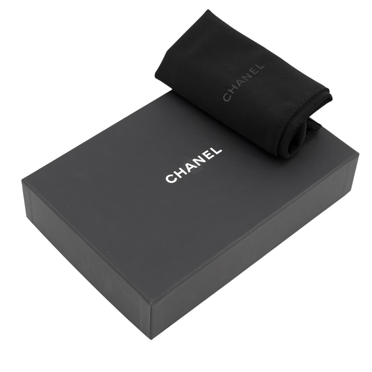 Chanel Black Leather Chain/Shoulder Wallet (Pre-Owned)