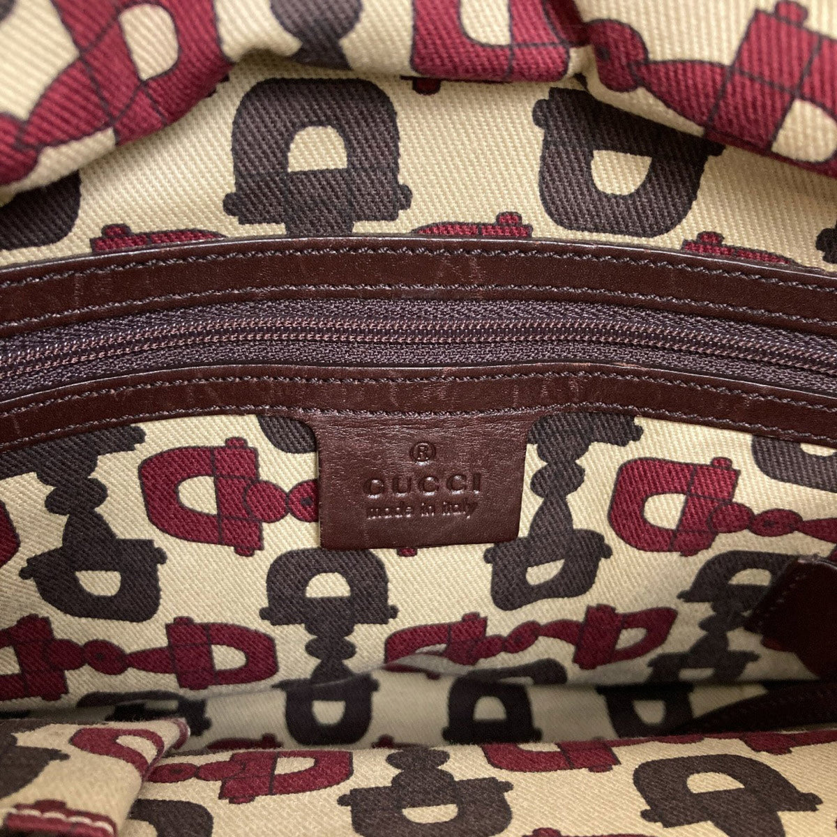 Gucci Brown Leather Handbag (Pre-Owned)