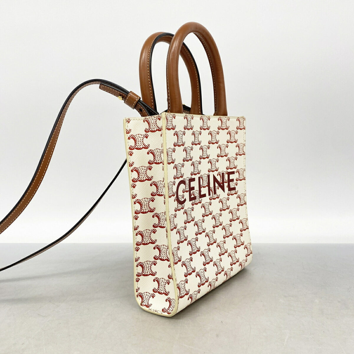 Celine White Pvc Handbag (Pre-Owned)