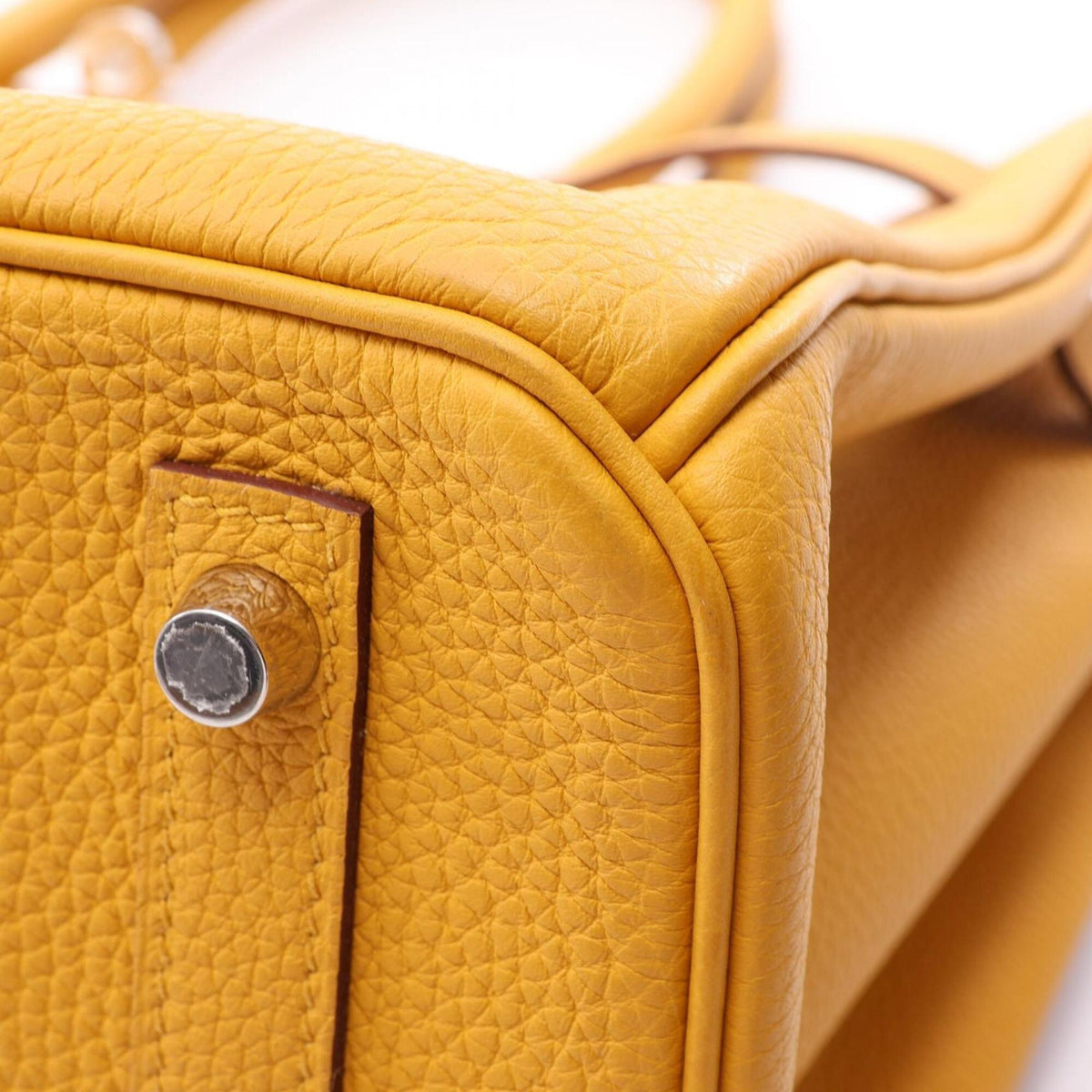 Hermes Yellow Togo Leather Handbag (Pre-Owned)