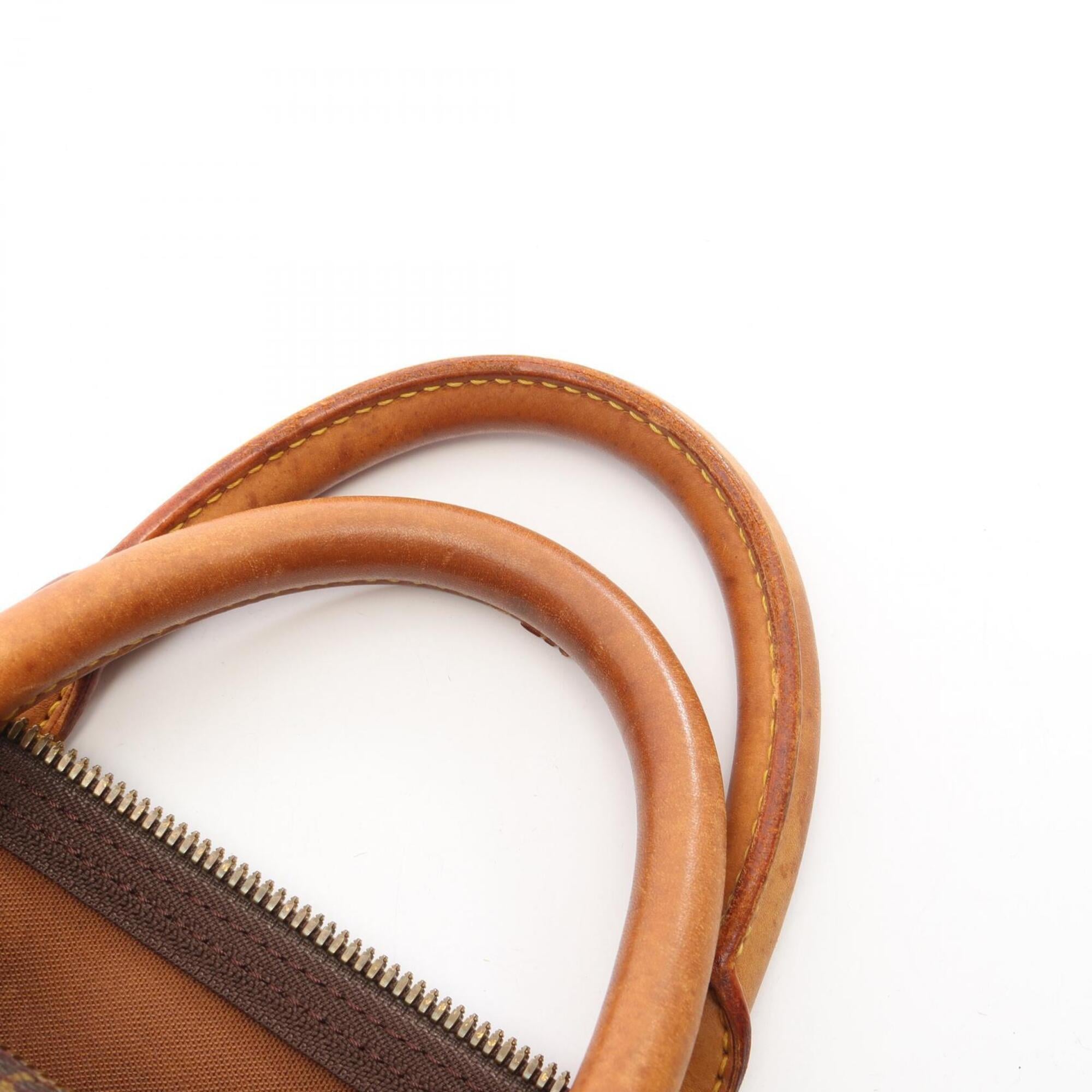 Louis Vuitton Brown Coated Canvas Leather Boston Bag Handbag (Pre-Owned)