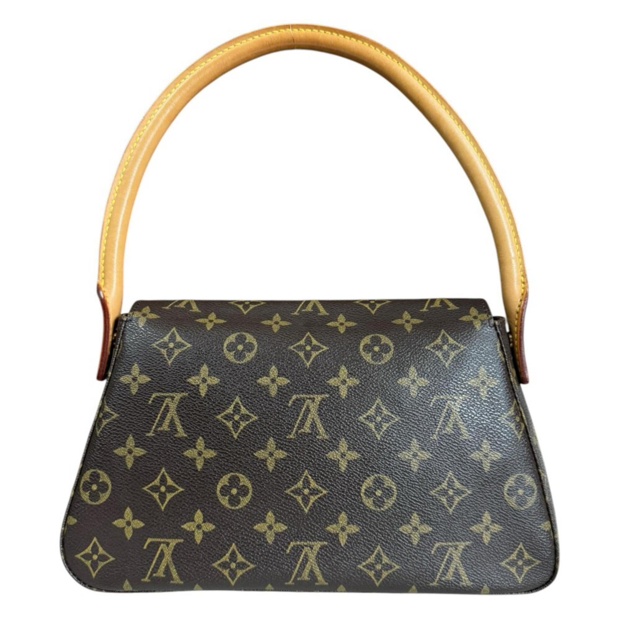 Louis Vuitton Brown Monogram Canvas Handbag (Pre-Owned)