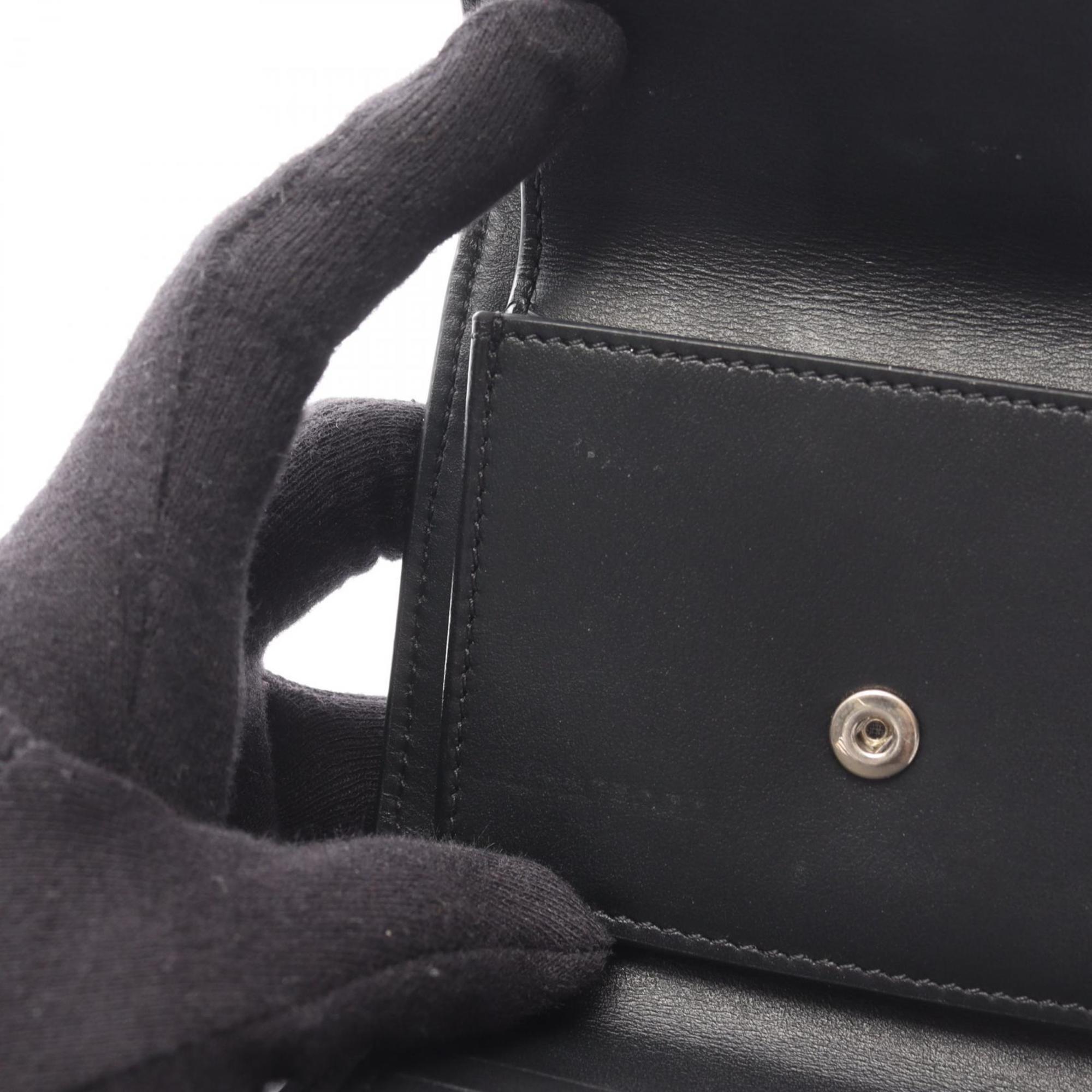 Celine Black Leather Wallet (Tri-Fold) (Pre-Owned)