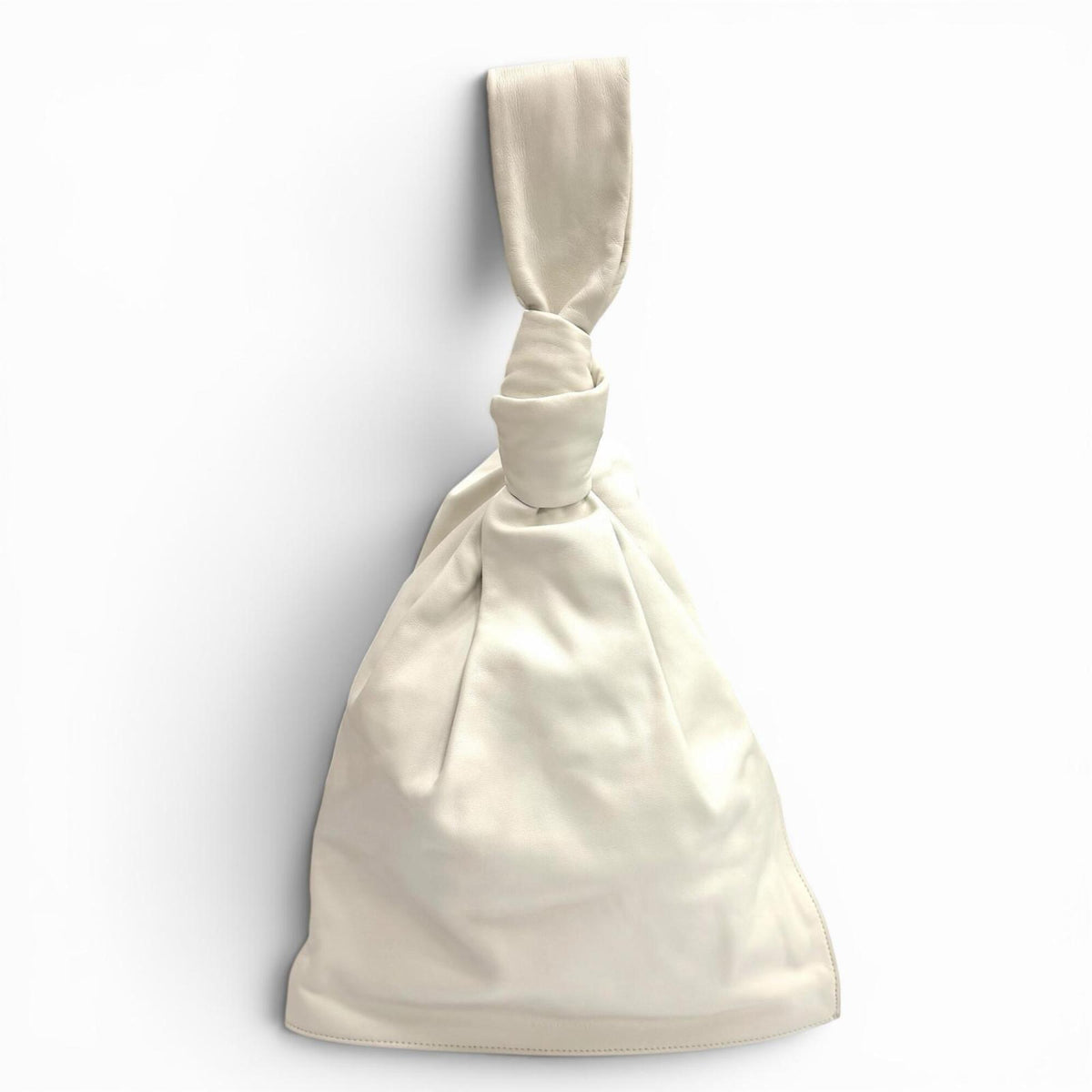 Bottega Veneta White Leather Handbag (Pre-Owned)