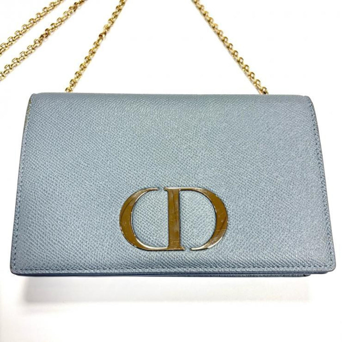 Christian Dior Gray Leather Shoulder Bag (Pre-Owned)