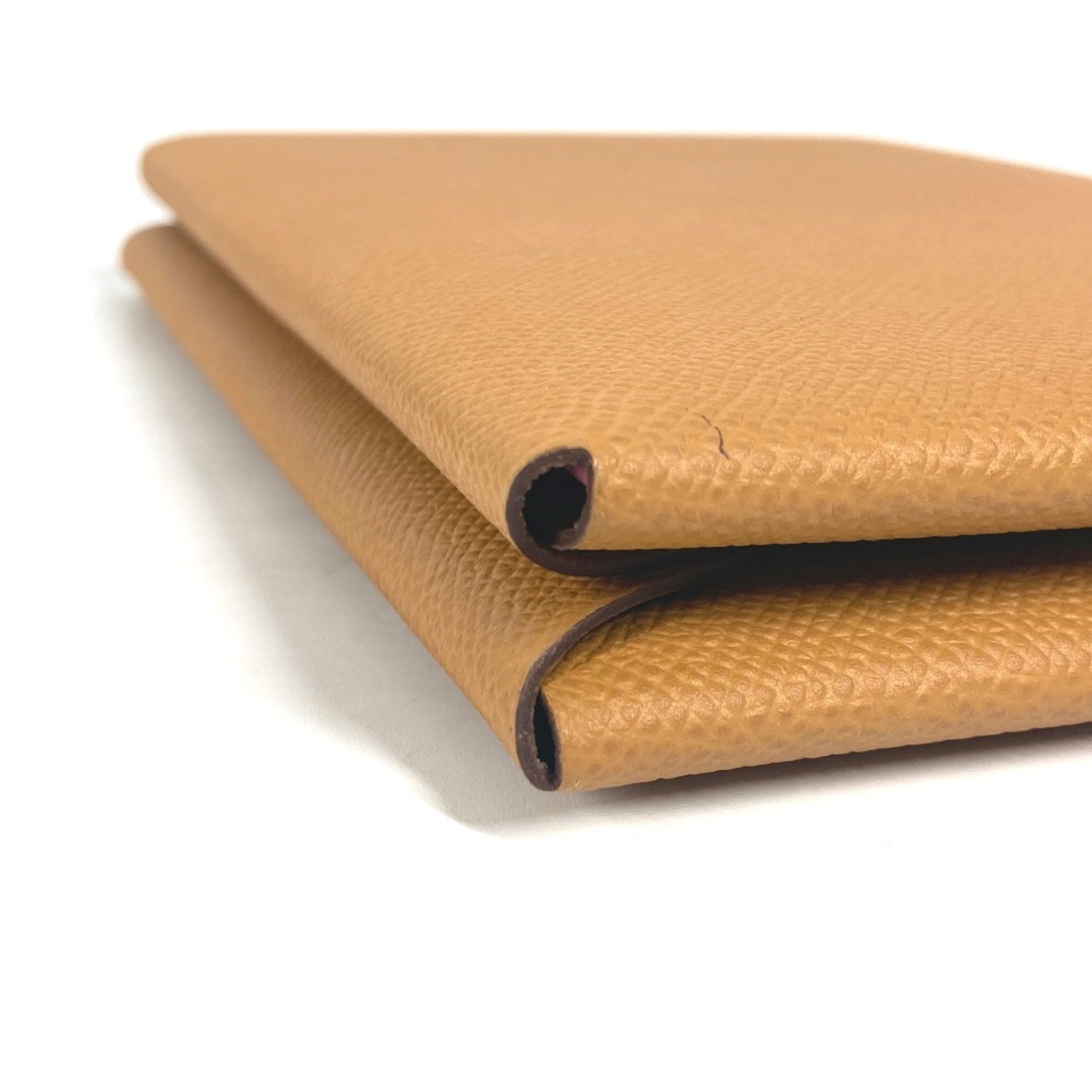 Hermes Brown Pink Epsom Leather Clutch Bag (Pre-Owned)