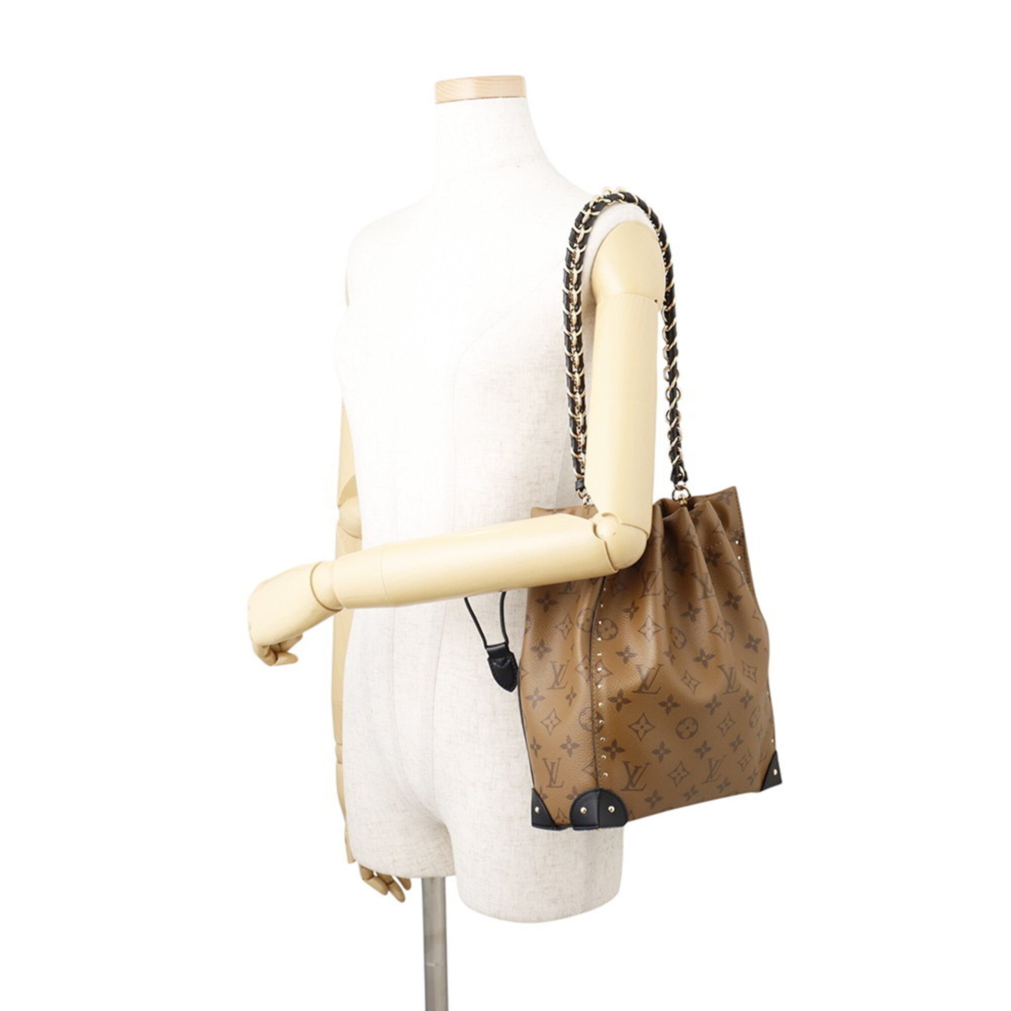 Louis Vuitton Monogram Reverse Beige Monogram Reverse Handbag Shoulder Bag (Pre-Owned)