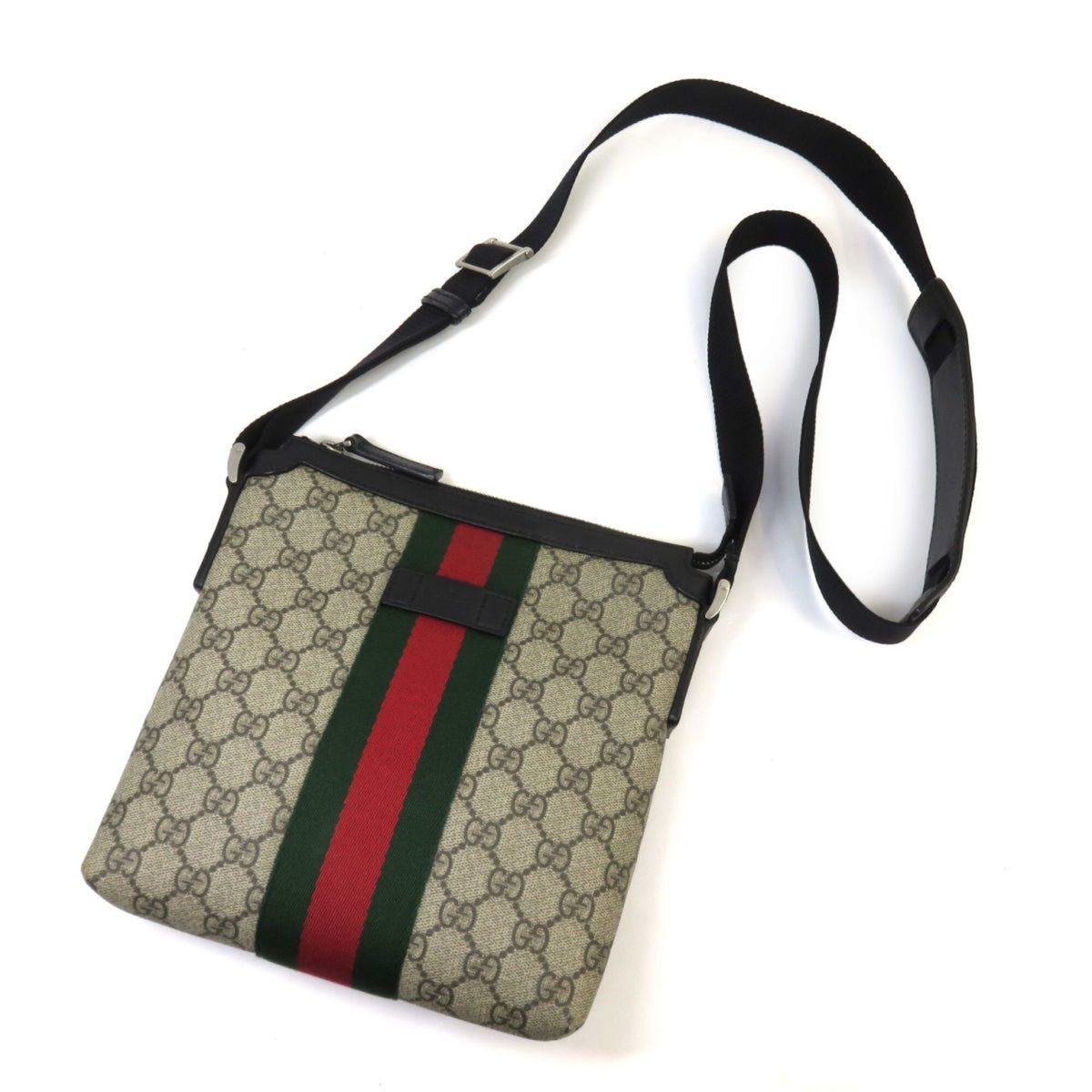 Gucci Sherry Line Beige Shoulder Bag (Pre-Owned)