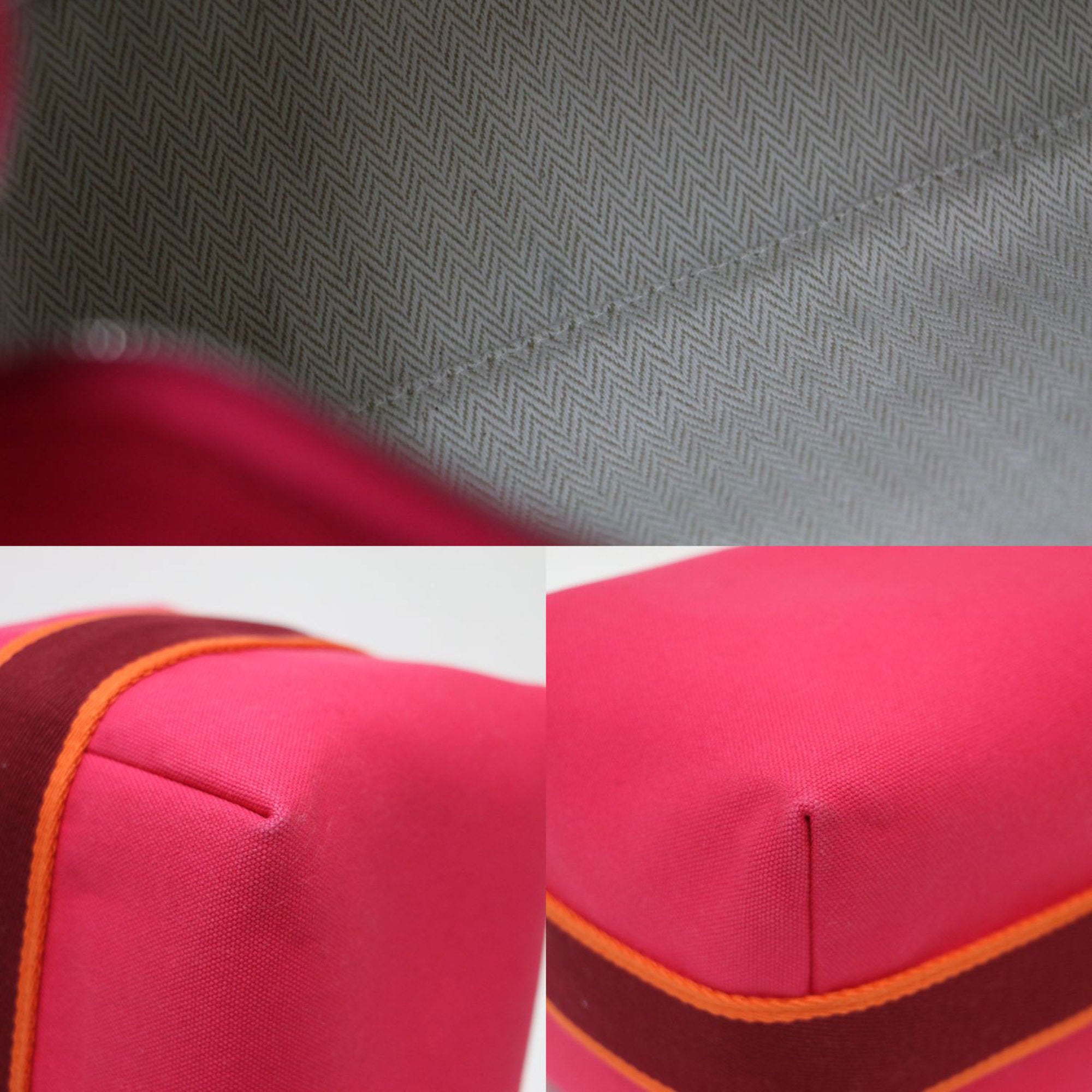 Hermes Black Pink Cotton Pouch (Pre-Owned)