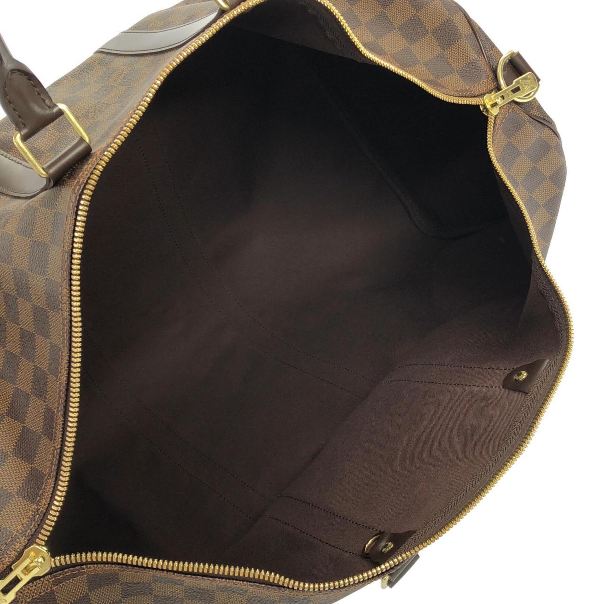 Louis Vuitton Ebene Coated Canvas Boston Bag (Pre-Owned)