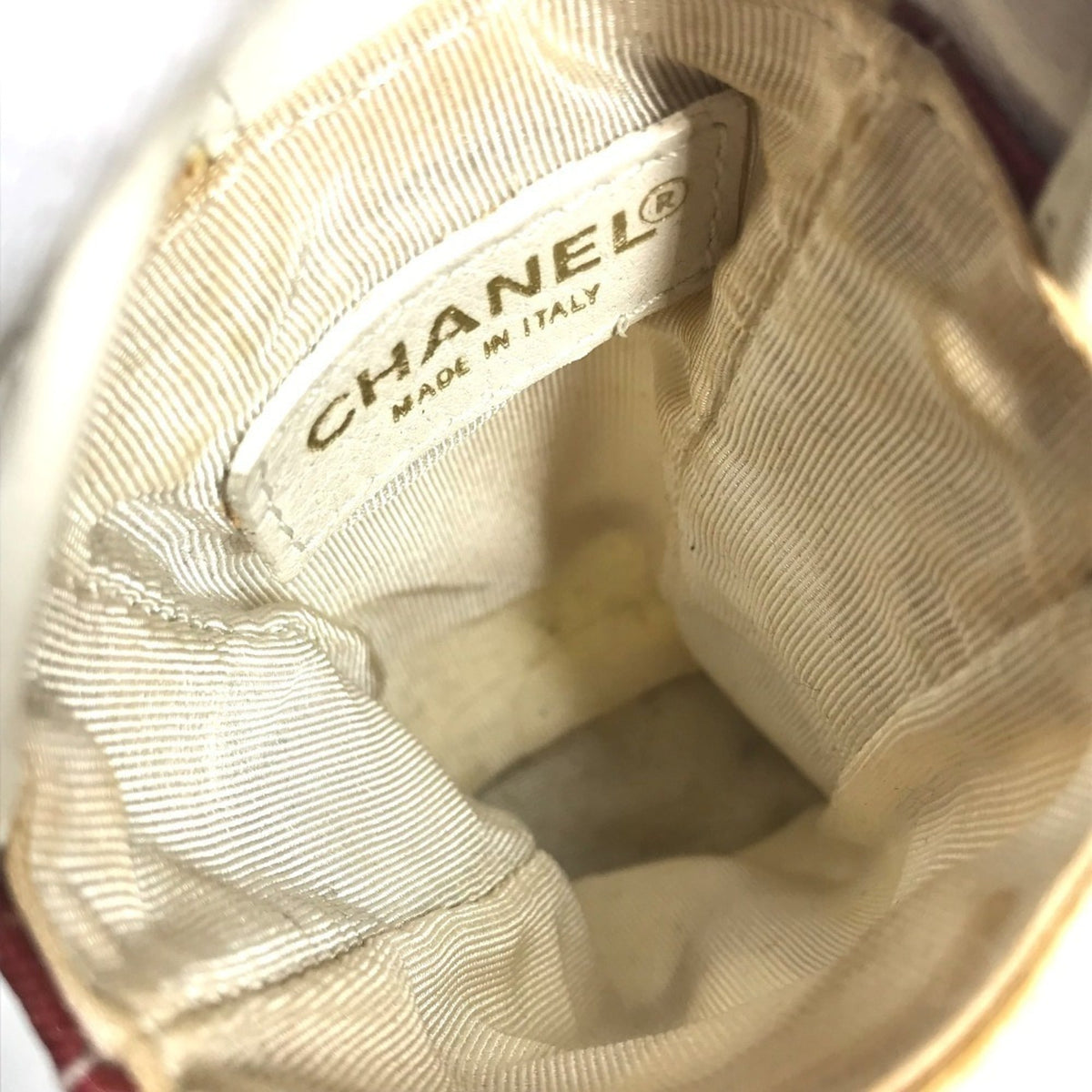 Chanel White Hemp Shoulder Bag Tote Bag (Pre-Owned)