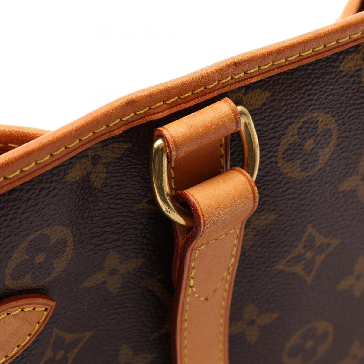 Louis Vuitton Brown Monogram Coated Canvas Leather Handbag Shoulder Bag (Pre-Owned)