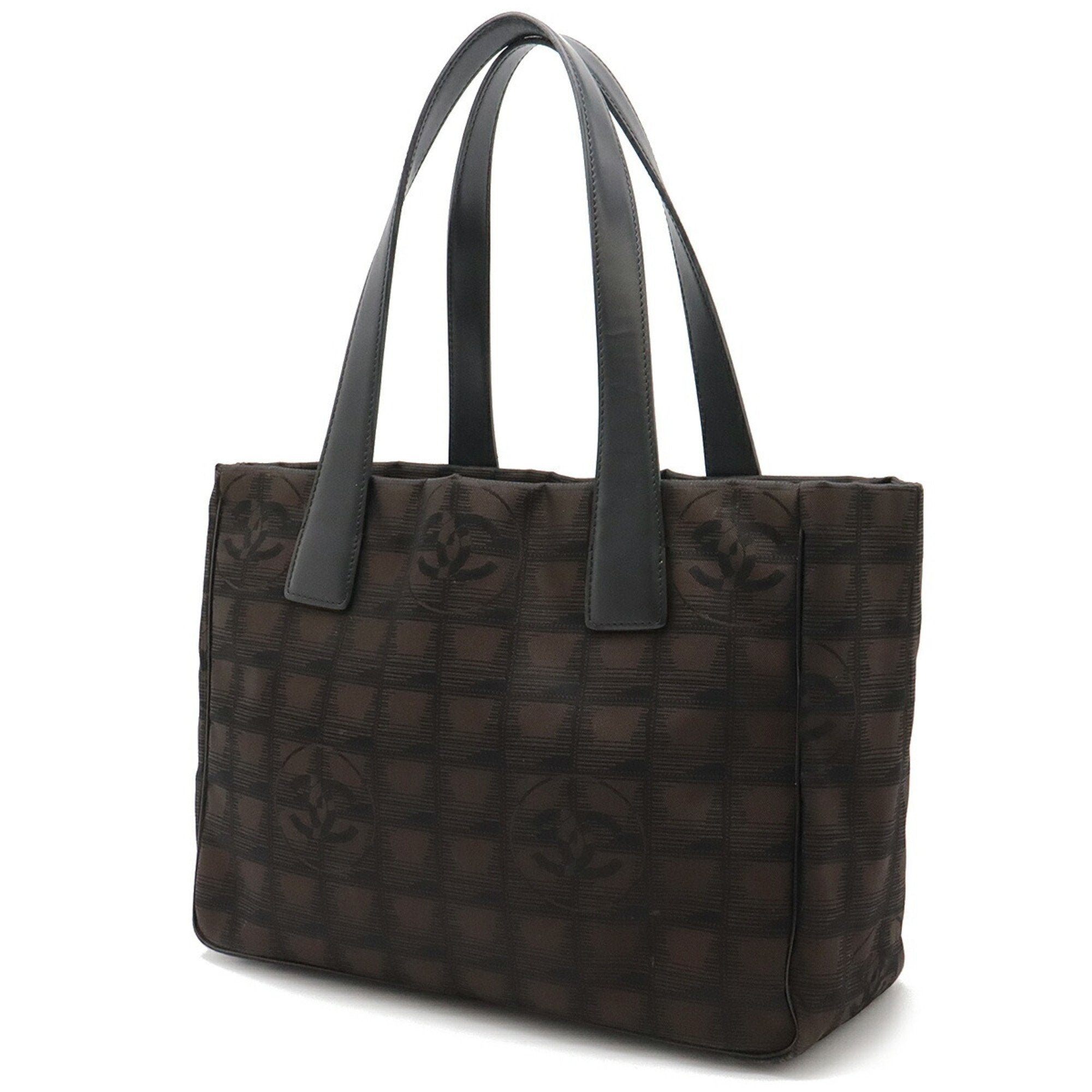 Chanel New Travel Line Brown New Travel Line Shoulder Bag Tote Bag (Pre-Owned)