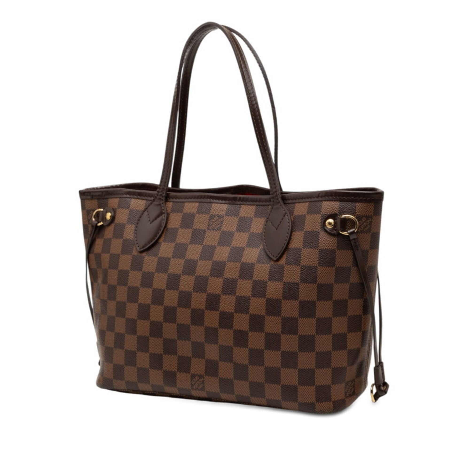 Louis Vuitton Brown Pvc Leather Handbag Pouch Tote Bag (Pre-Owned)