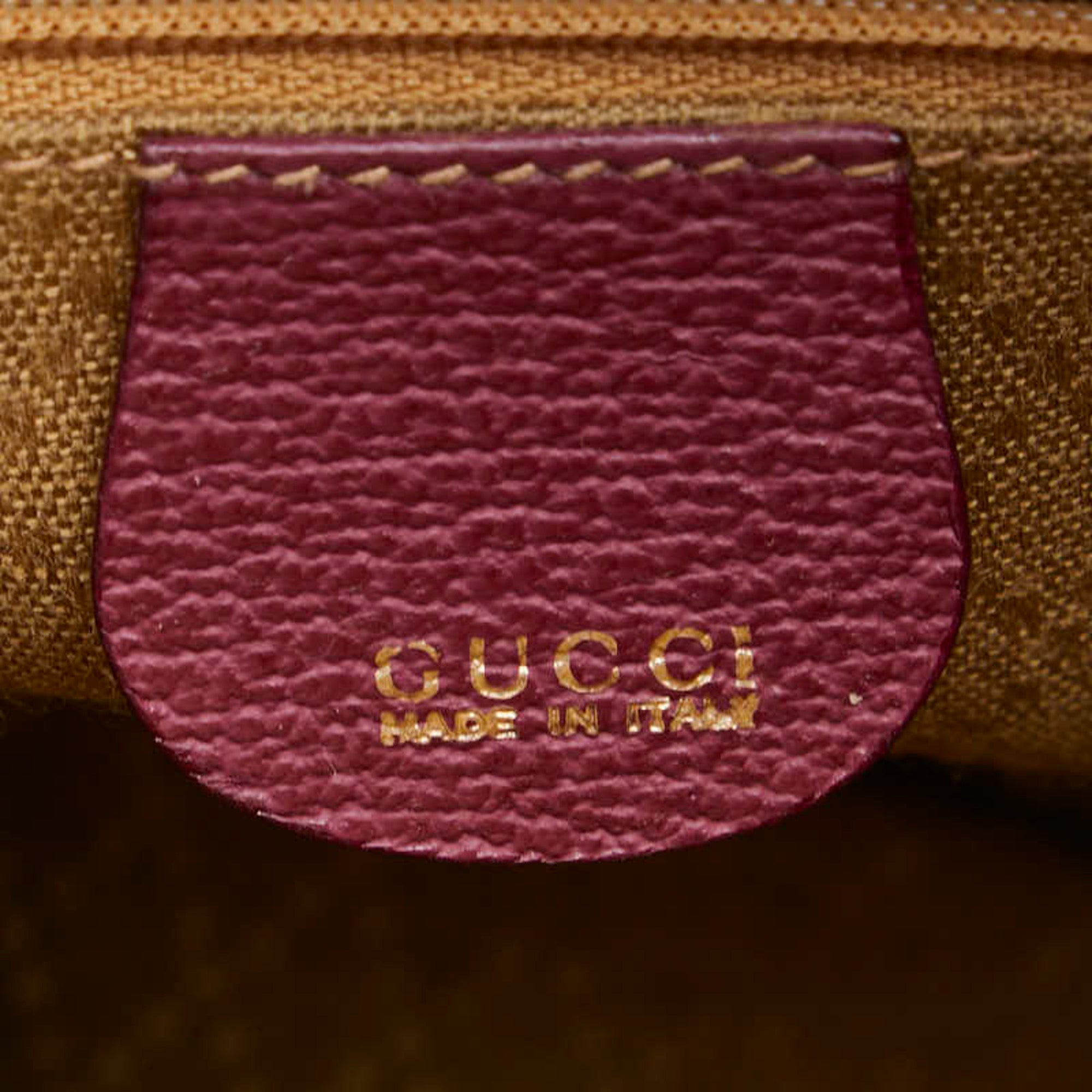 Gucci Brown Purple Suede Handbag (Pre-Owned)