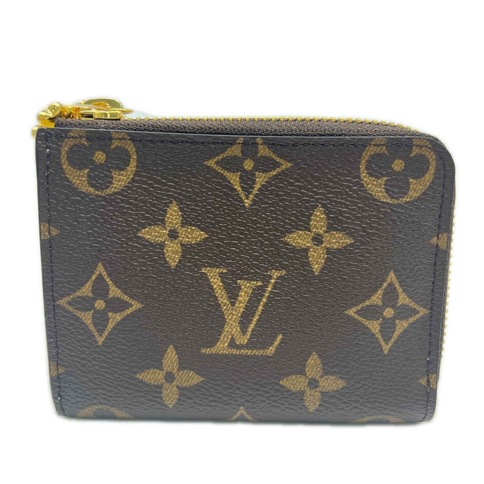 Louis Vuitton Beige Brown Yellow Coated Canvas Coin Purse/Coin Case (Pre-Owned)