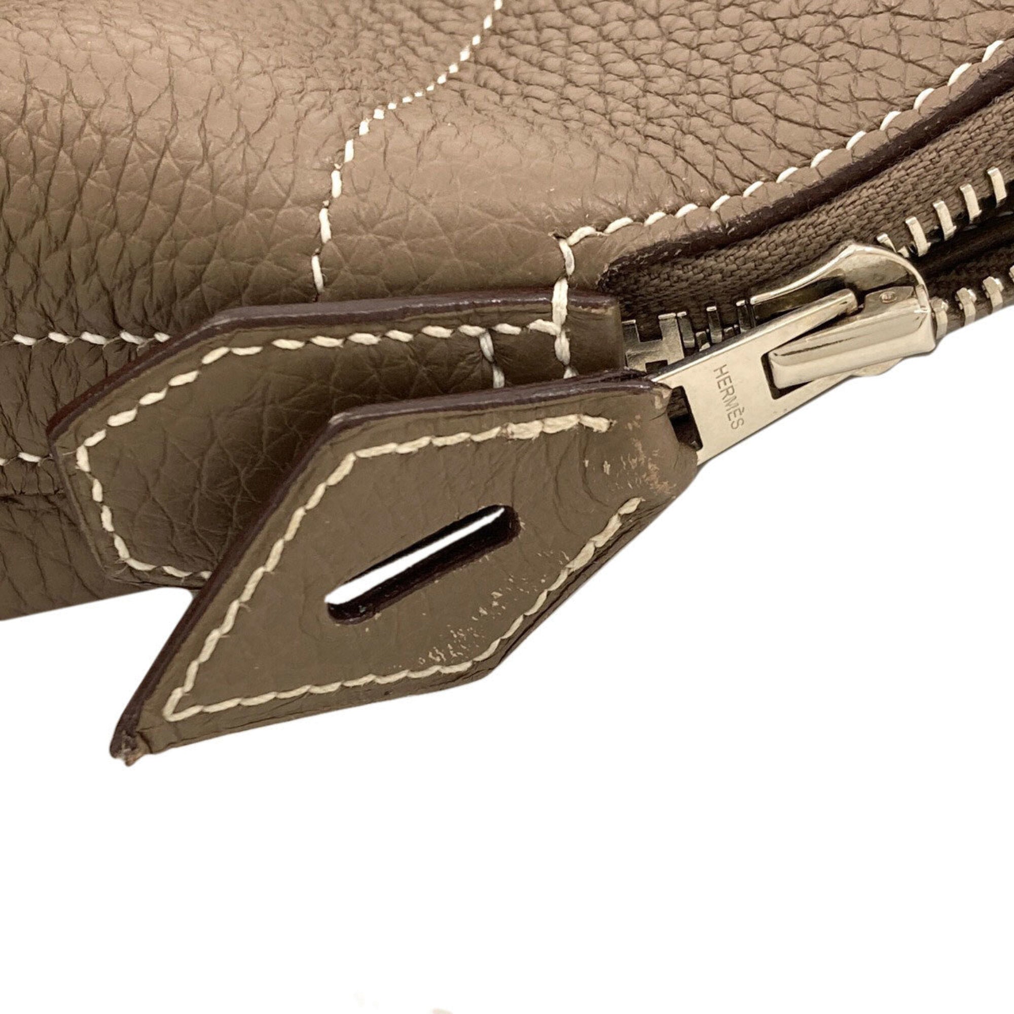 Hermes Bolide Etoupe Gray Handbag (Pre-Owned)