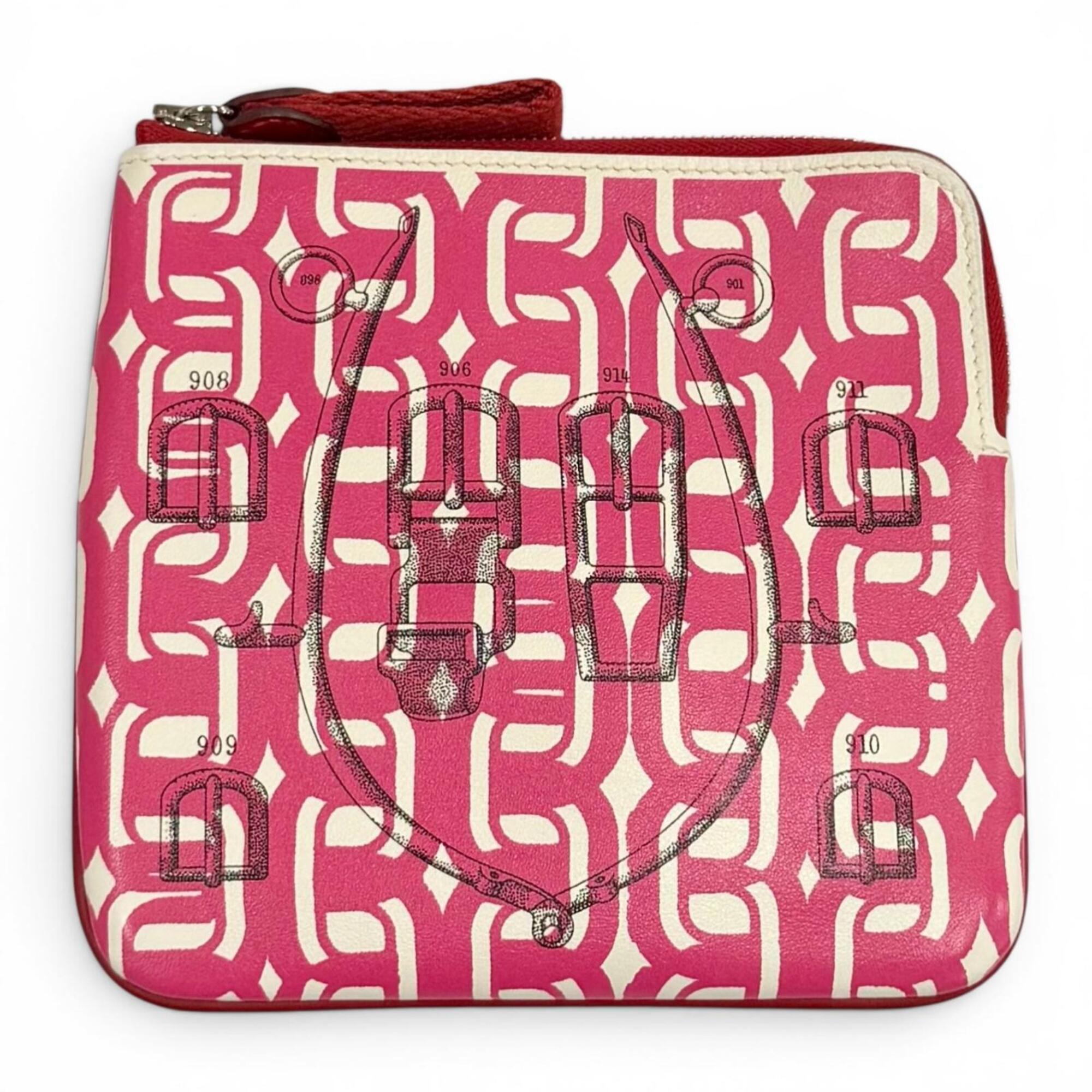 Hermes Pink Swift Leather Pouch (Pre-Owned)
