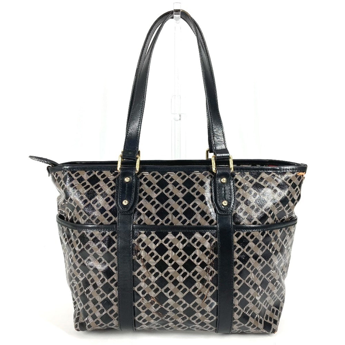 Bally Black Pvc Tote Bag (Pre-Owned)