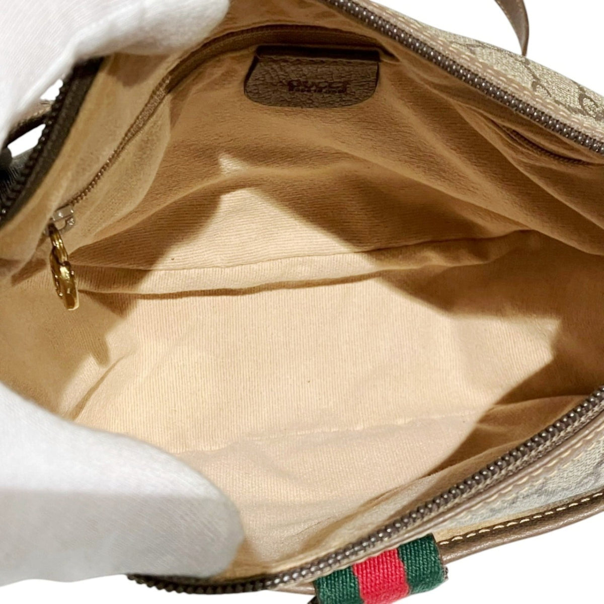 Gucci Beige Pvc Leather Shoulder Bag (Pre-Owned)