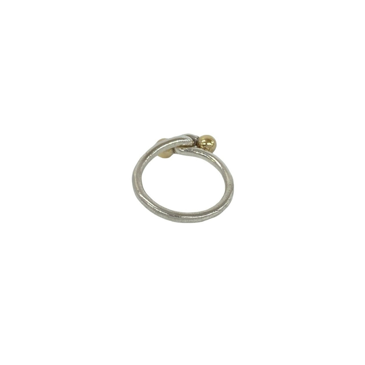 Tiffany Gold Silver Yellow Gold (18K) Silver 925 Band Ring (Pre-Owned)