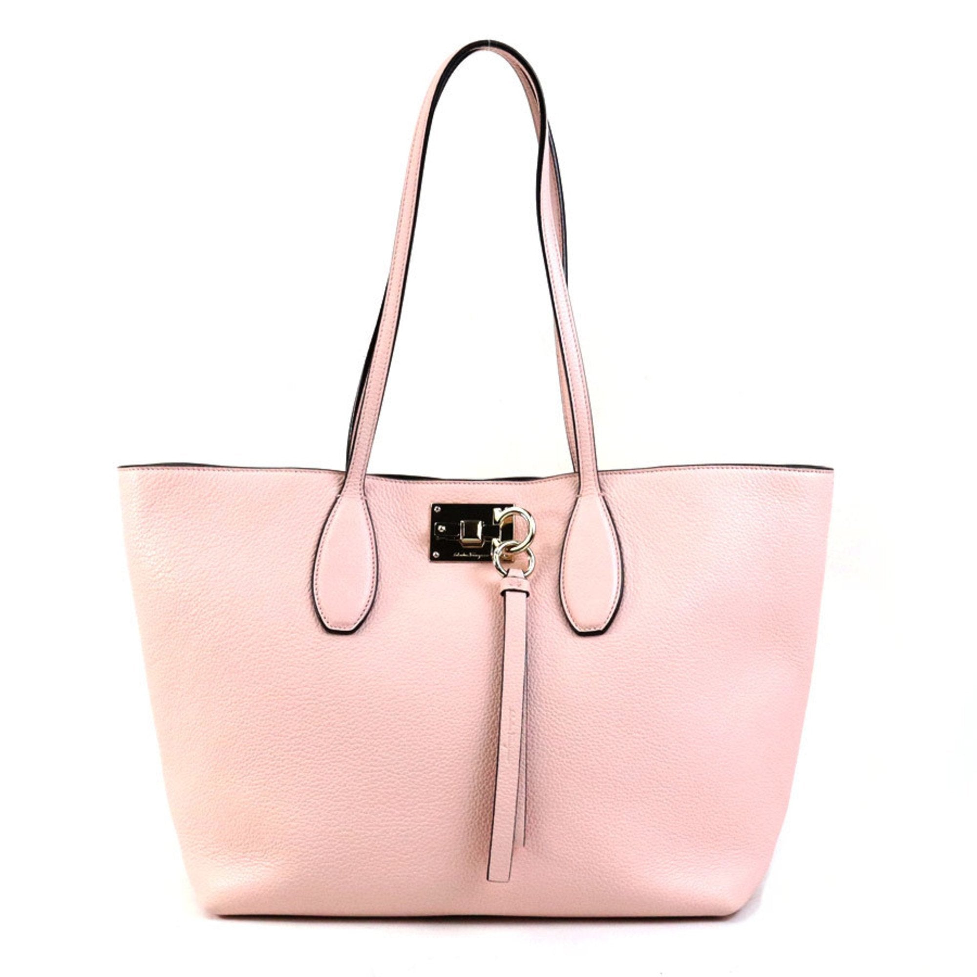 Salvatore Ferragamo Pink Leather Shoulder Bag (Pre-Owned)