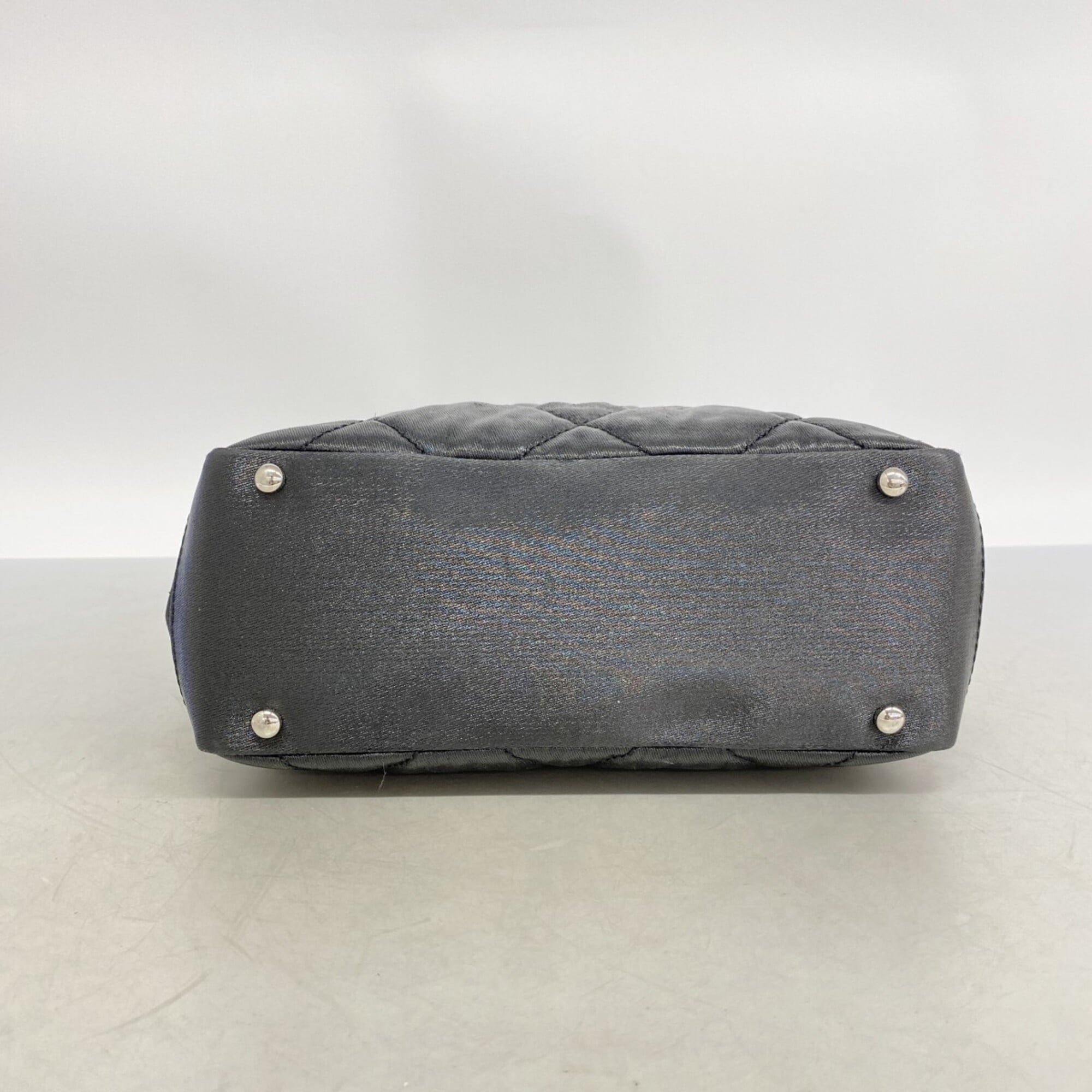 Chanel Black Nylon Canvas Tote Bag (Pre-Owned)