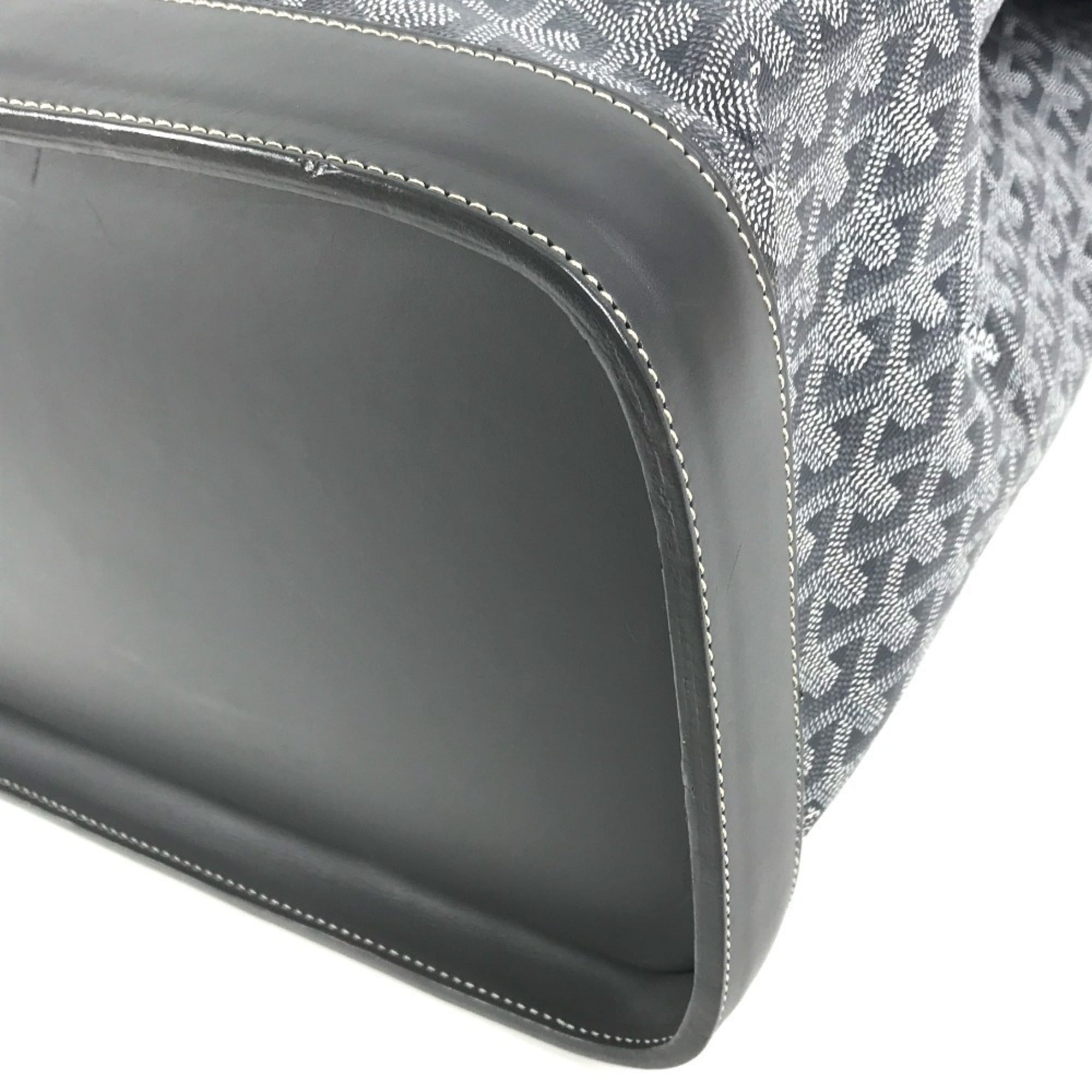 Goyard Gray Pvc Leather Boston Bag Handbag Tote Bag (Pre-Owned)