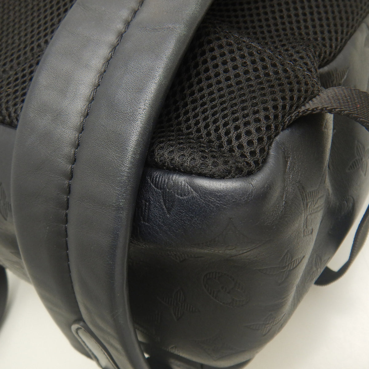 Louis Vuitton Monogram Shadow Noir Leather Backpack (Pre-Owned)