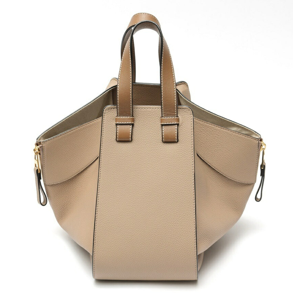 Loewe Grayish Sand Leather Shoulder Bag (Pre-Owned)