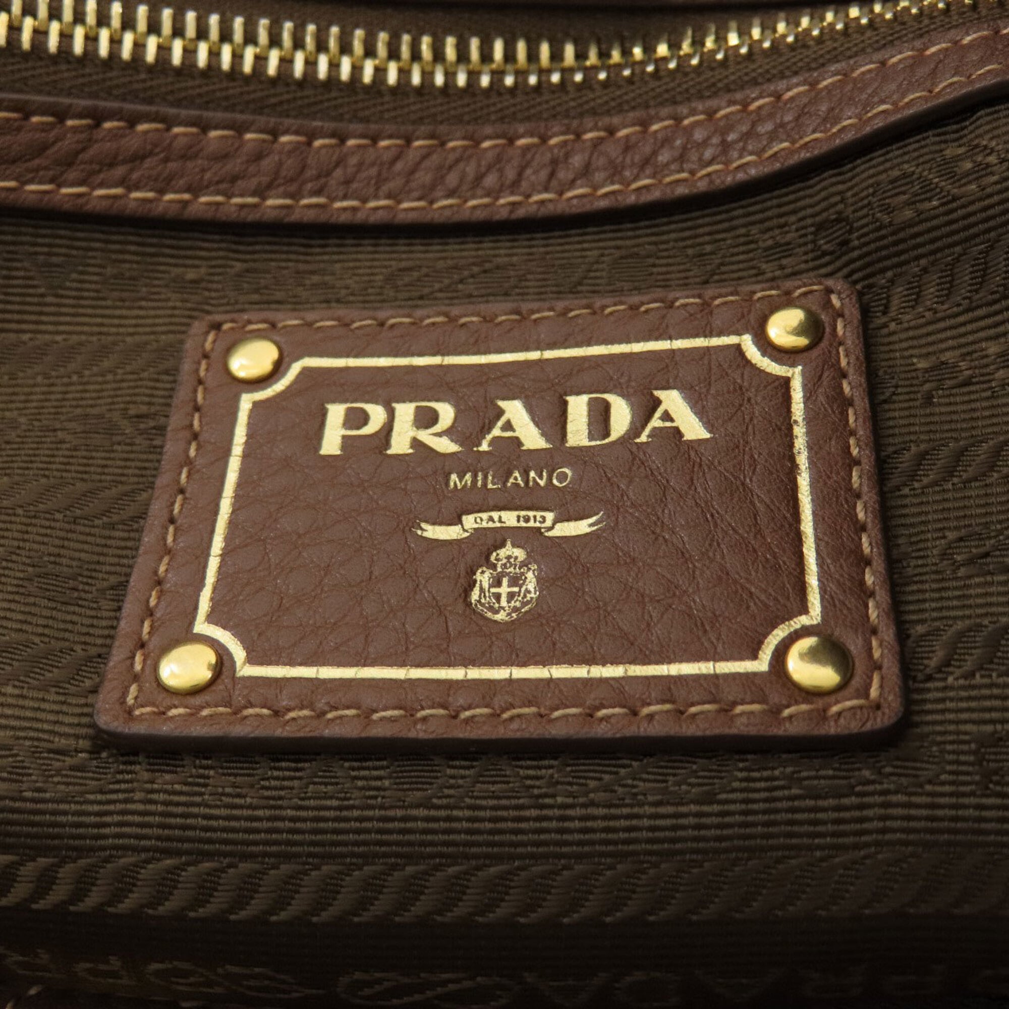 Prada Brown Nylon Tote Bag (Pre-Owned)