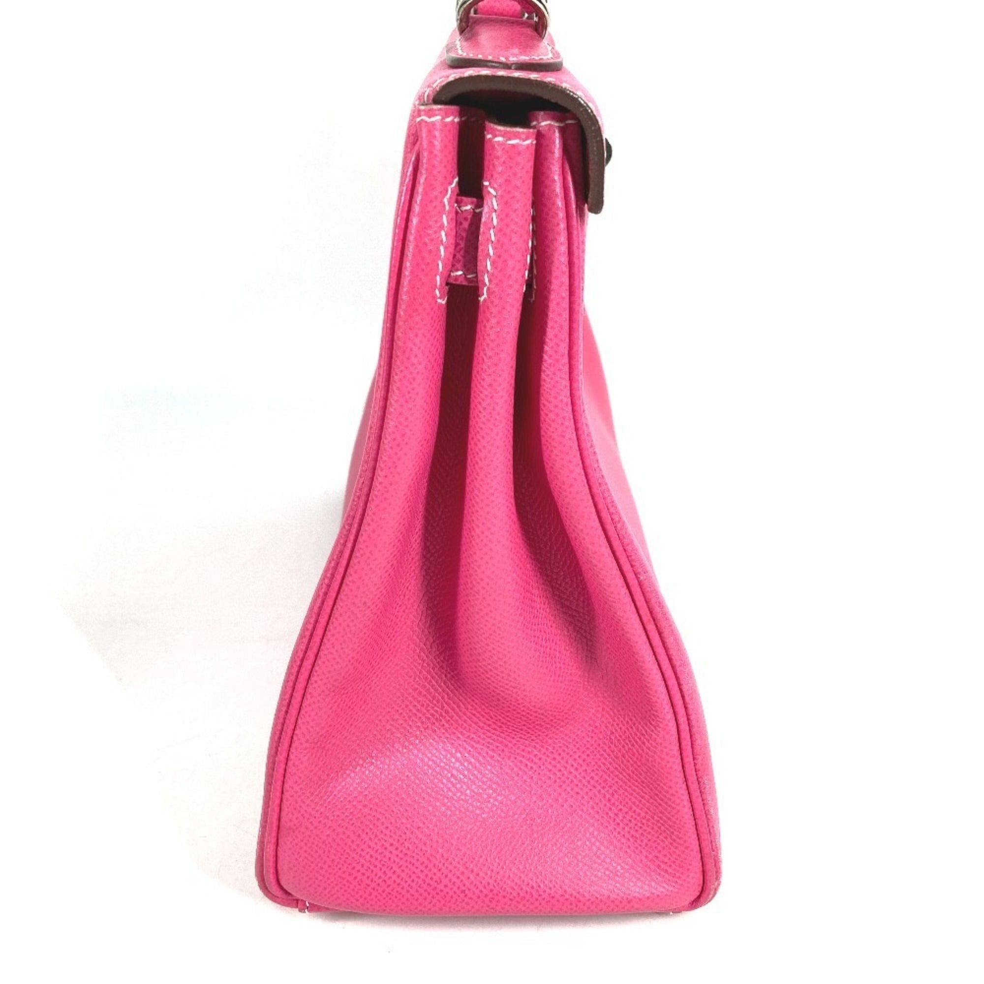 Hermes Pink Epsom Leather Handbag Shoulder Bag (Pre-Owned)