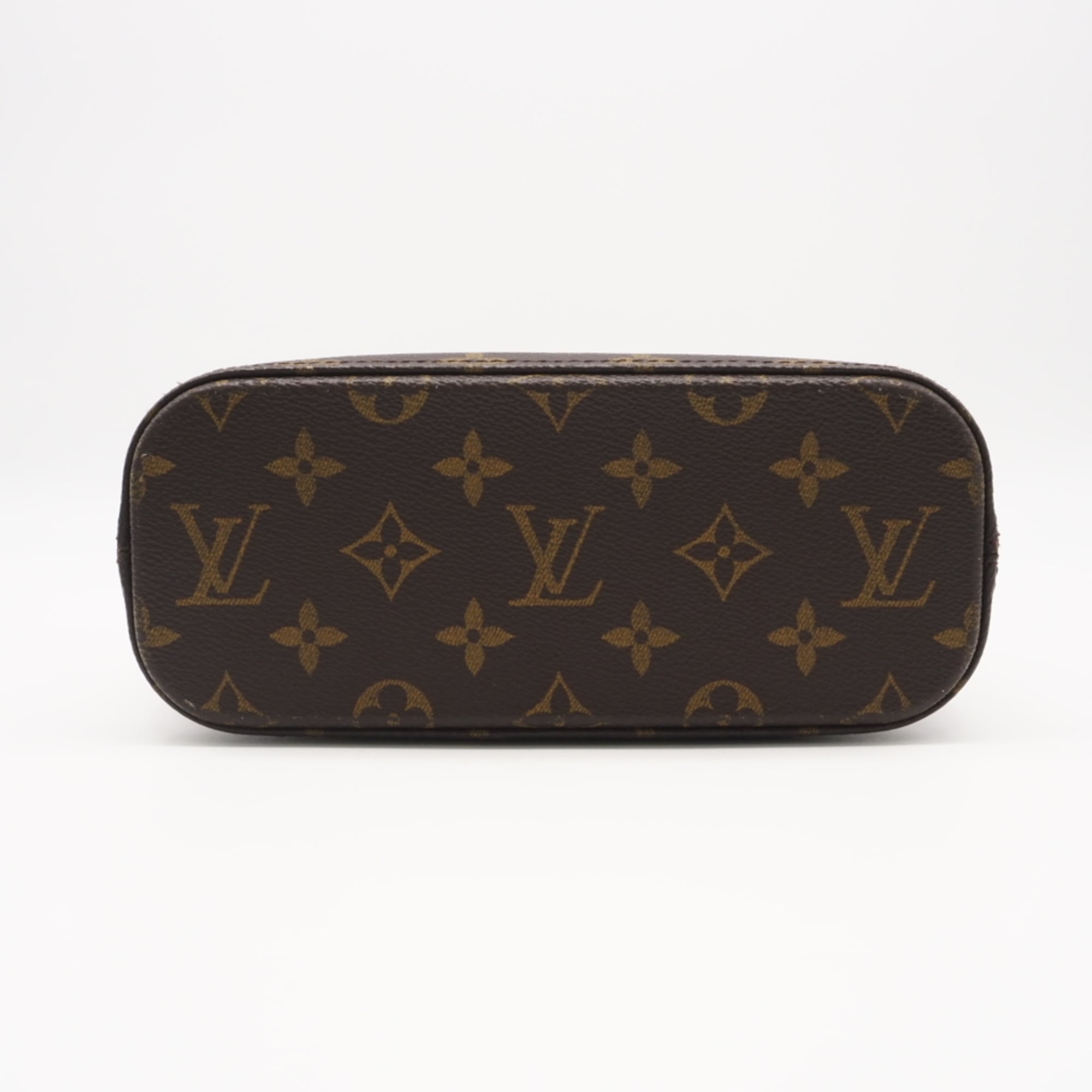 Louis Vuitton Monogram Beige Brown Coated Canvas Leather Handbag (Pre-Owned)